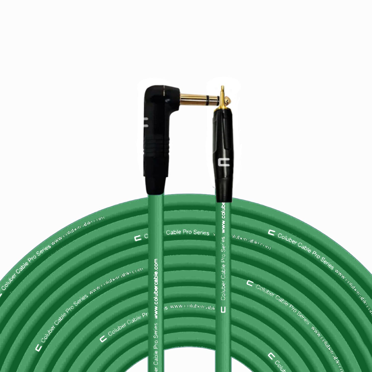 COLUBER CABLE 150ft Green Right Angle 1/4