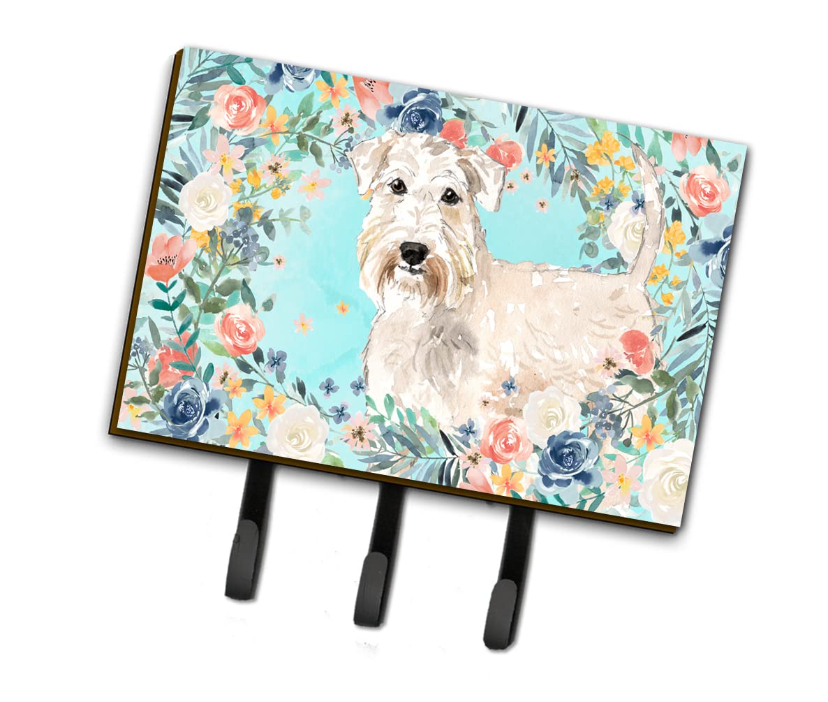 Caroline's Treasures Wheaten Terrier Leash & Key Holder Hooks - Multi-Color Dog Accessories for Home & Outdoor Use