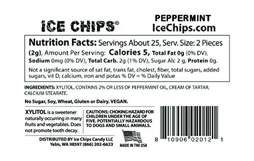 ICE CHIPS Sugar-Free Hard Candy 3-Pack Variety Pack (Peppermint, Wintergreen, Spearmint) | Keto-Friendly, Low-Carb Mints for Fresh Breath at Home, Office & Travel