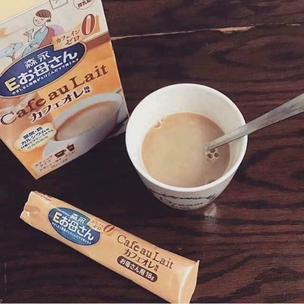 Morinaga Eokasan Pregnancy Supplement - Cafe au Lait Flavor (12 Servings) | Prenatal Nutrition for Expecting Mothers | Perfect for Morning Nausea Relief & Healthy Fetal Development