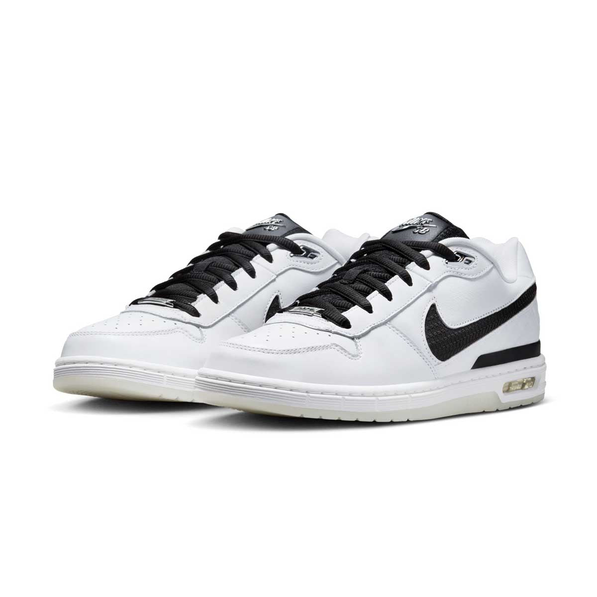 Nike SB Paul Rodriguez Air Zoom Low QS Skateboarding Shoes - White & Black | Comfortable & Durable for Street Skating, Casual Wear & Sneaker Collectors