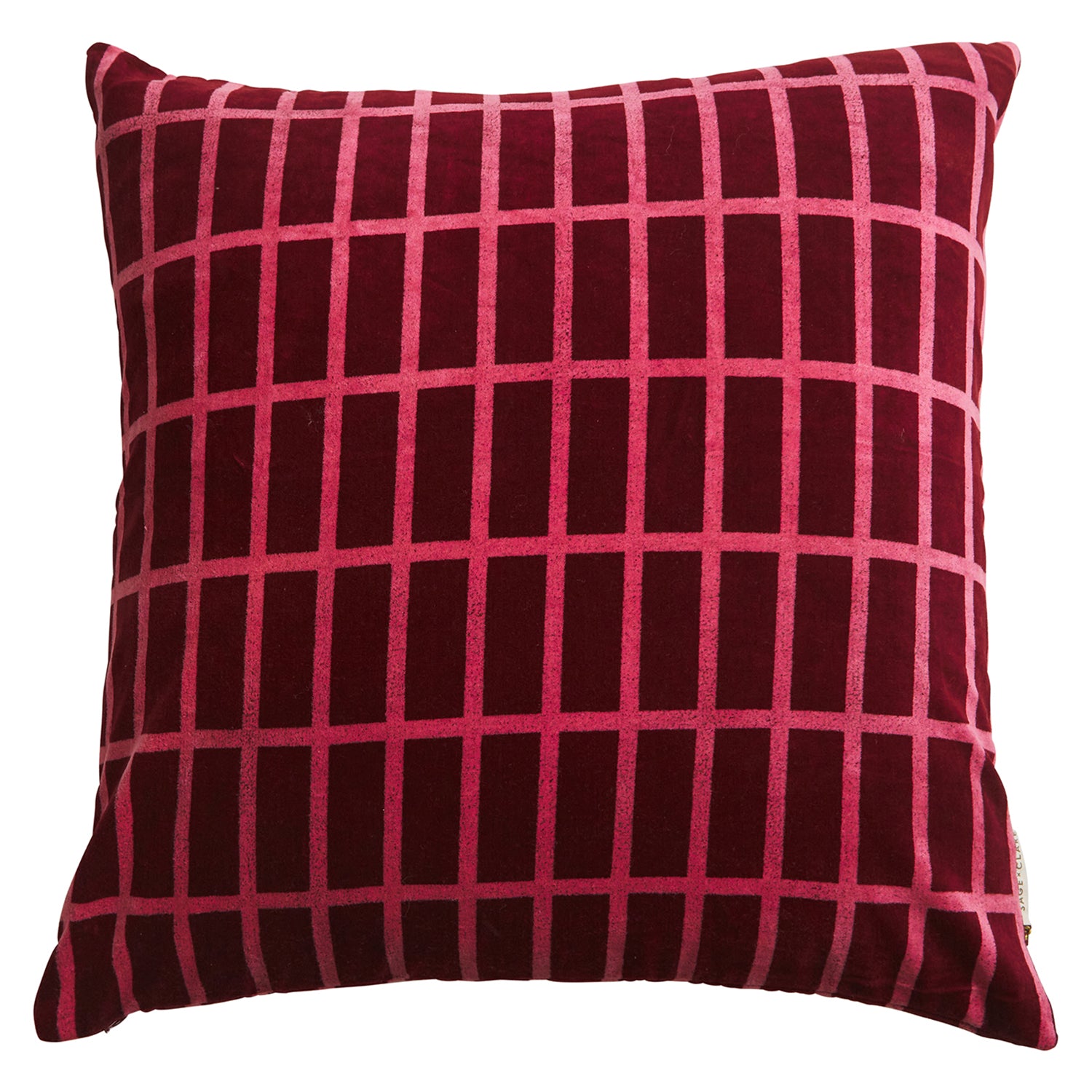 Luxury Remi Velvet Cushion - Soft Mahogany Throw Pillow for Sofa, Bed & Home Decor - Perfect for Living Room, Bedroom & Office Comfort