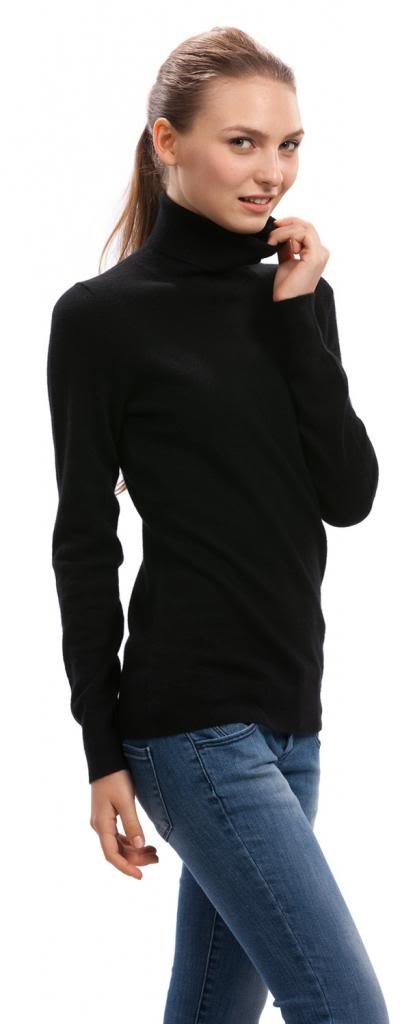 Luxury 100% Cashmere Turtleneck Sweater for Women - Soft Winter Pullover, Medium Weight, Warm & Cozy - Perfect for Office, Dating & Holiday Outfits