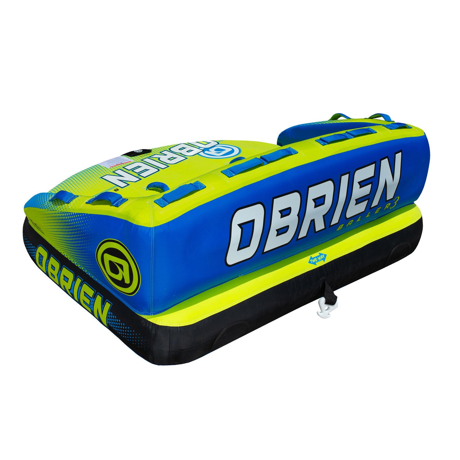O'Brien Baller 3 Soft Top Towable Tube - 3 Person Inflatable Water Tube for Boating & Lake Fun - Perfect for Family, Friends & Summer Water Sports Activities