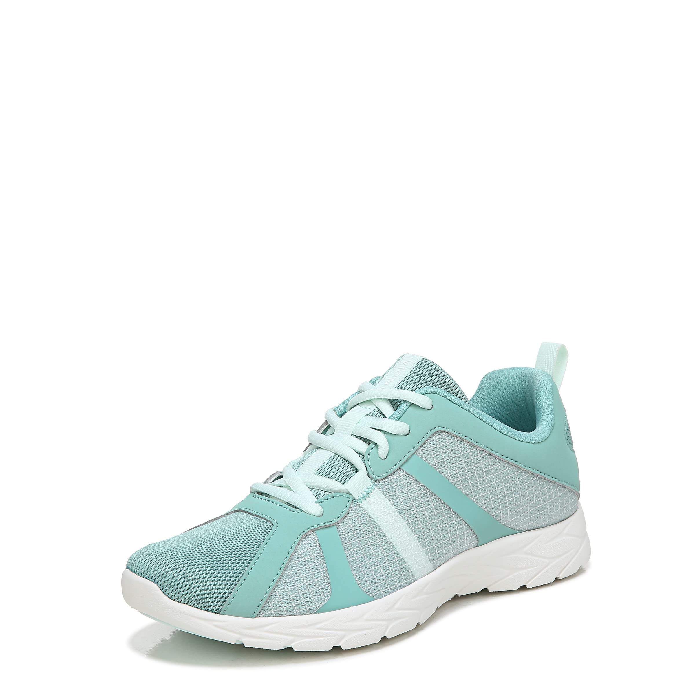 Vionic Brisk Radiant Women's Athletic Comfort Shoes - Wasabi/Blue Glass - Wide Width 9 - Perfect for Running, Walking & Gym Workouts