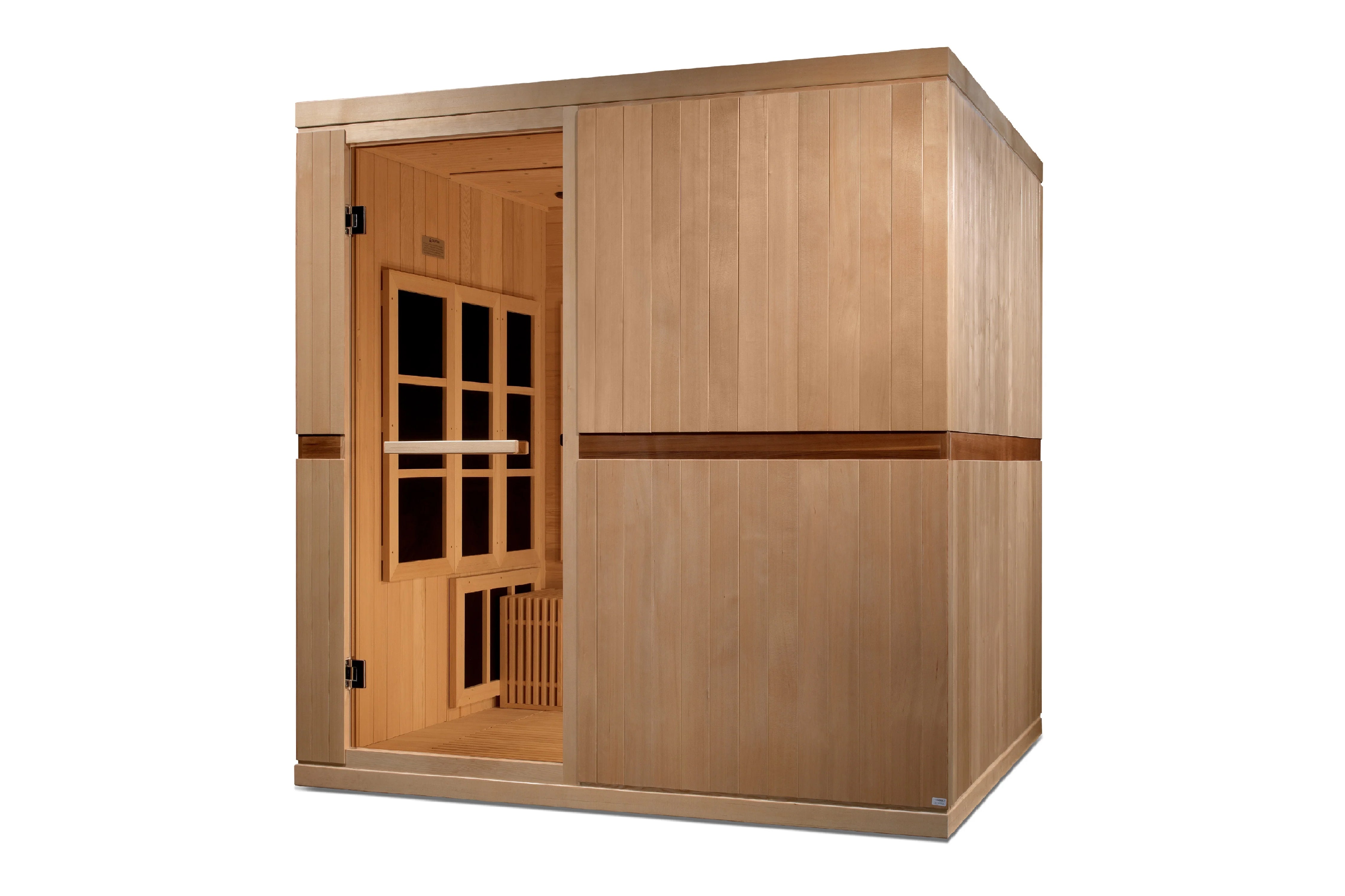 8-Person Ultra Low EMF FAR Infrared Sauna - Wheelchair Accessible Dynamic Catalonia Model | Home Spa Relaxation & Detox Therapy for Family Wellness