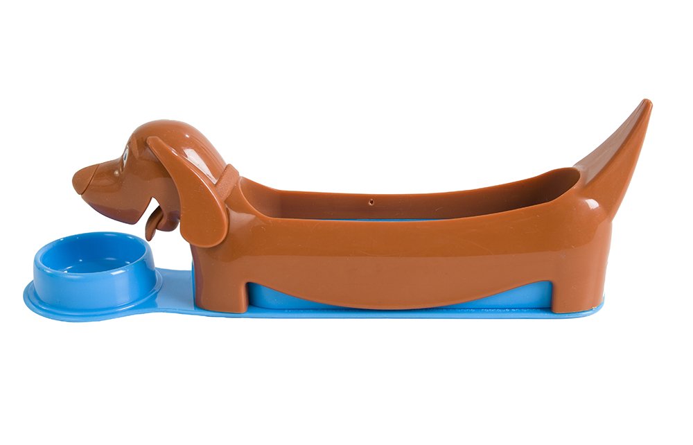 Evriholder Hot Dog Holder and Slicer - Perfect for Kids' Fun Lunches & Snacks - Blue or Green (Colors May Vary) - Ideal for School Lunchboxes, Picnics, and Family BBQs