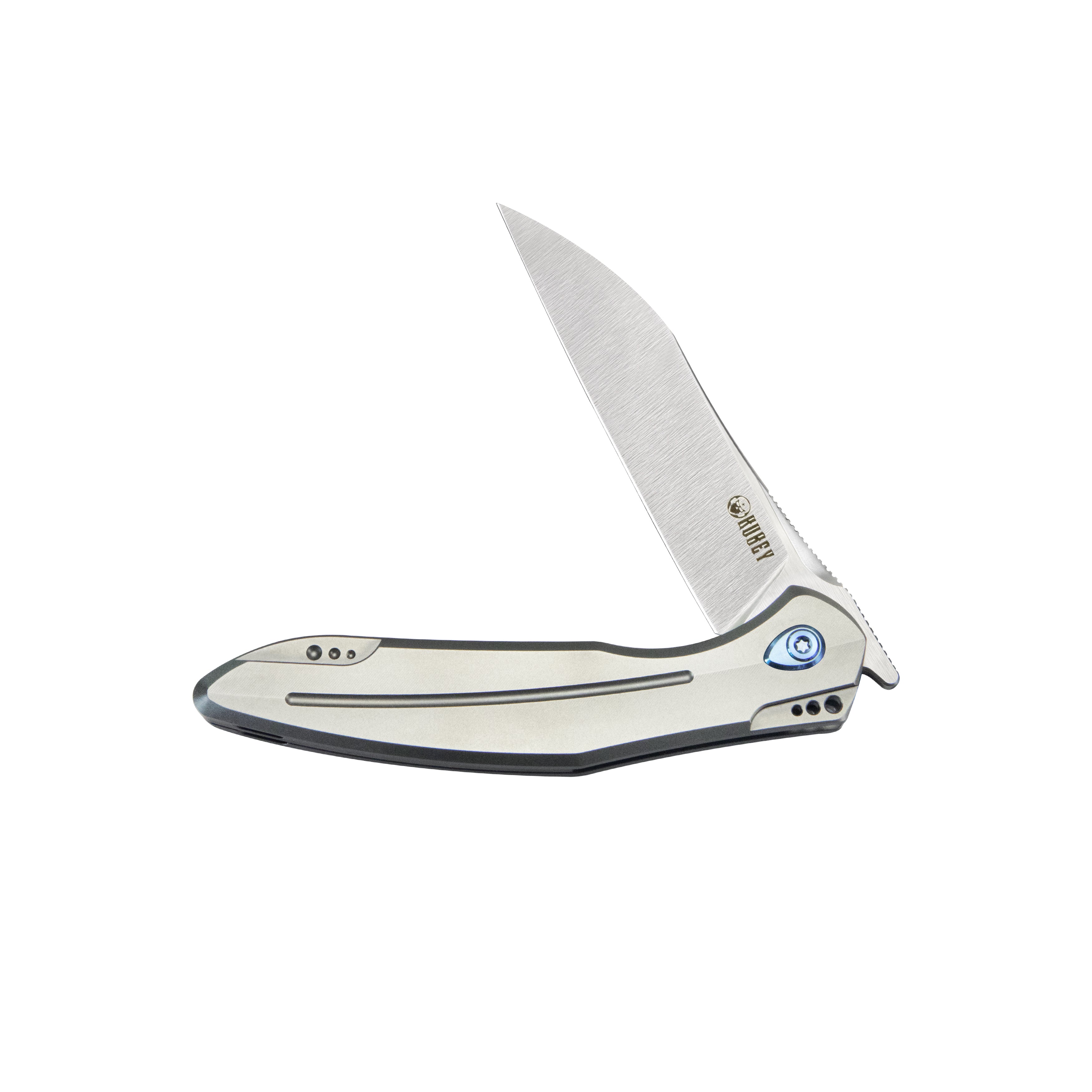 Kubey Barracuda Liner Lock Folding Knife - 3.3