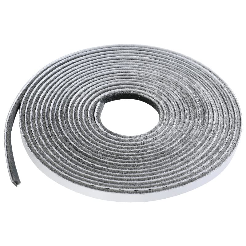 BowieMall® 10M Self-Adhesive Weather Stripping Seal - Dustproof, Soundproof & Windproof Brush Strip for Windows & Doors | Perfect for Window Frames, Sills & Bottom Gaps to Block Drafts, Noise & Dust