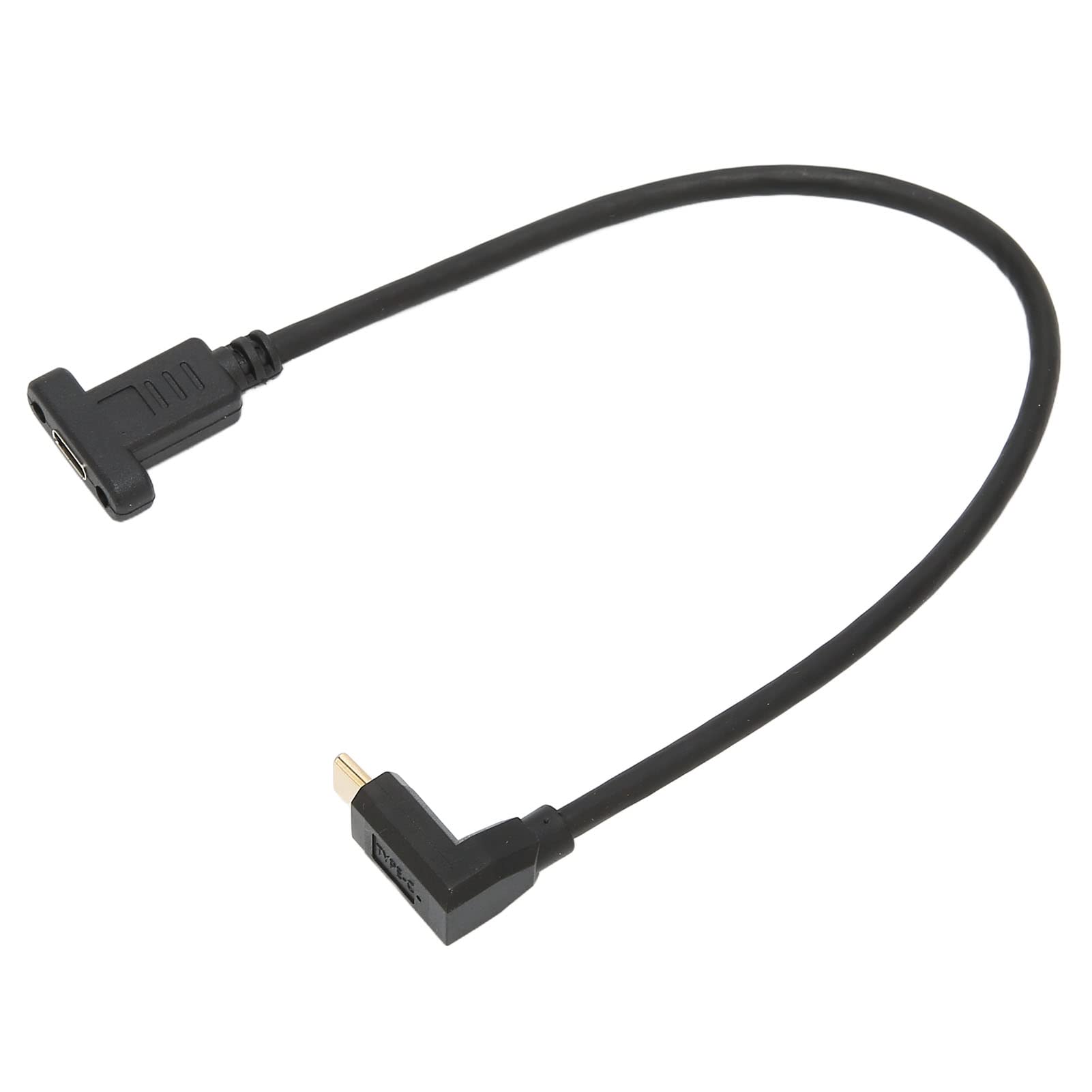 Heayzoki USB 3.1 Type C Male to Female Extension Cable with Panel Mount Screw Hole - High Speed Data Transfer & Fast Charging Adapter for Laptops, Phones, Tablets - Perfect for Home Office, Gaming Setup & Car Charging