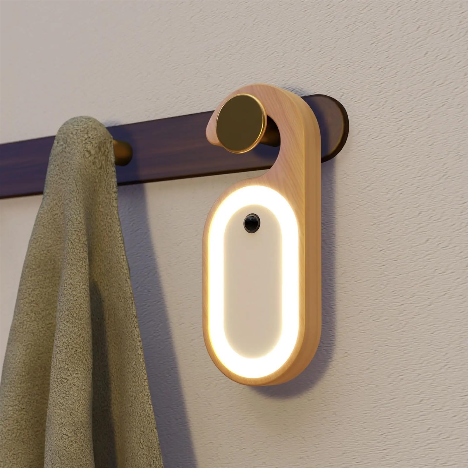 USB Rechargeable LED Message Board with Auto Sensor - Bedside Night Light for Bedroom, Dorm, Nursery - Customizable Display for Notes, Reminders & Decor