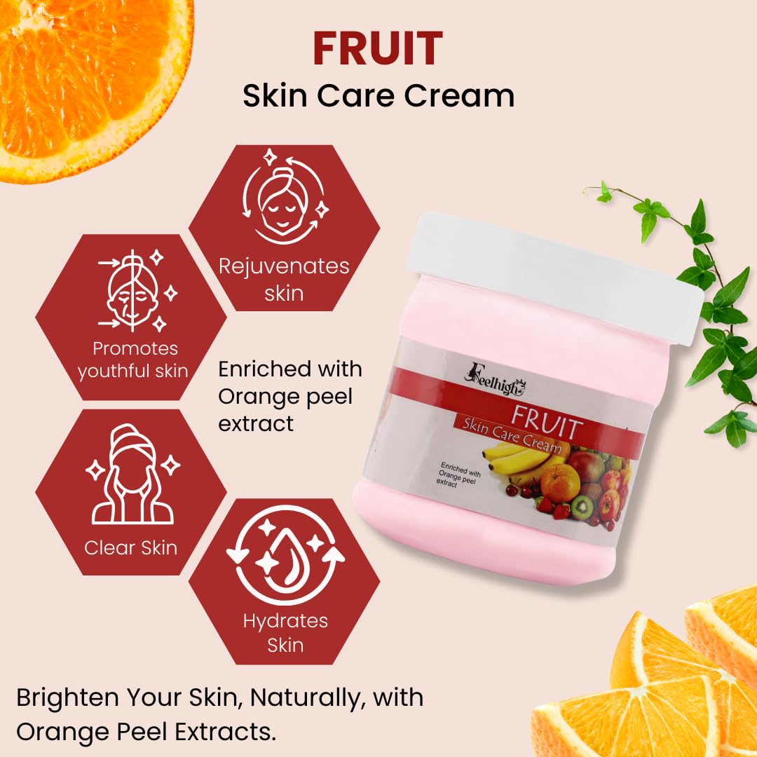 Feelhigh Papaya Face & Body Scrub with Fruit Cream - Exfoliating & Moisturizing Skincare Set (2-Piece) for Glowing Skin - Perfect for Daily Use & Spa Days