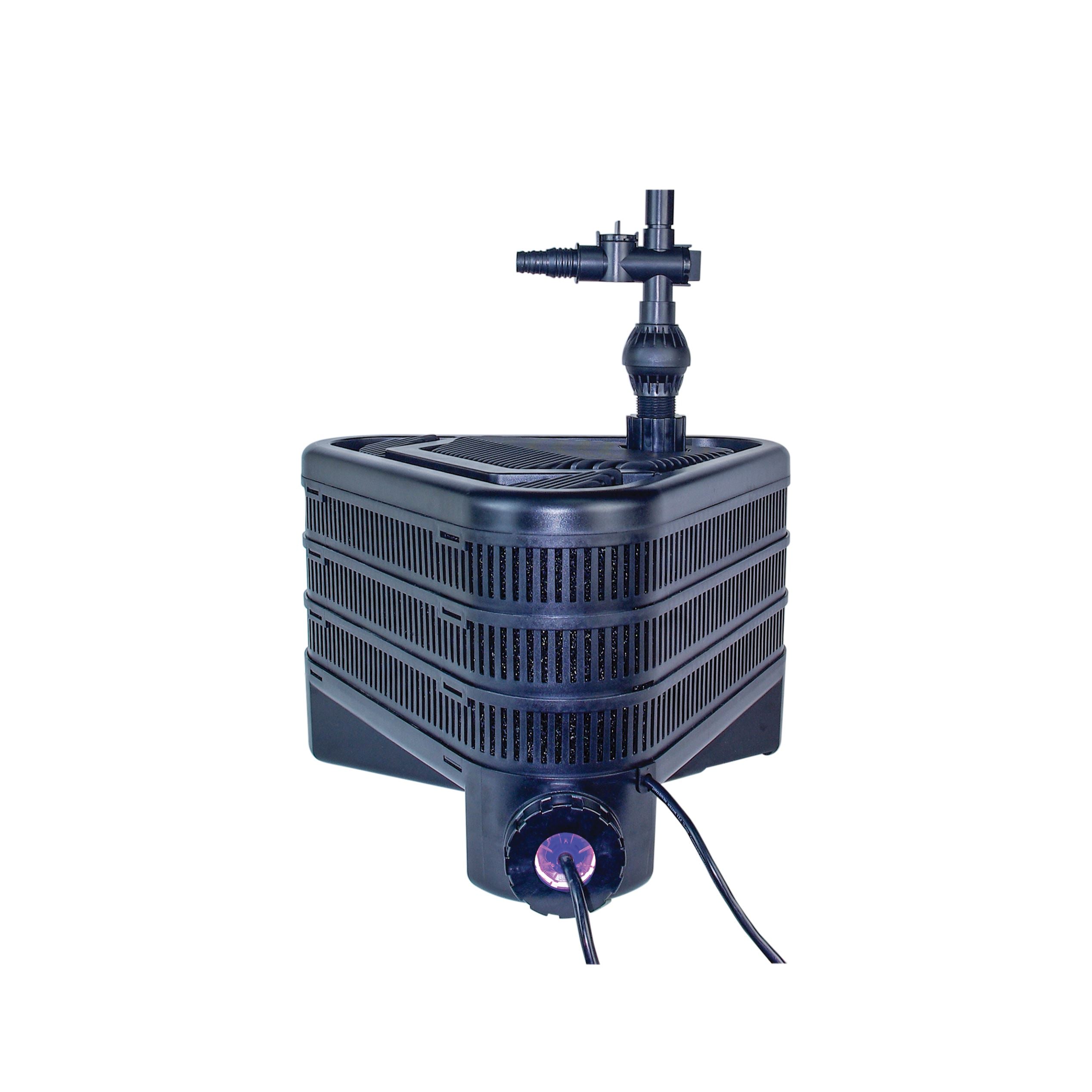 Lifegard Aquatics ALL IN ONE TRIPLE Pond Filter with 4000 GPH Pump - Perfect for Large Koi Ponds, Water Gardens & Outdoor Water Features