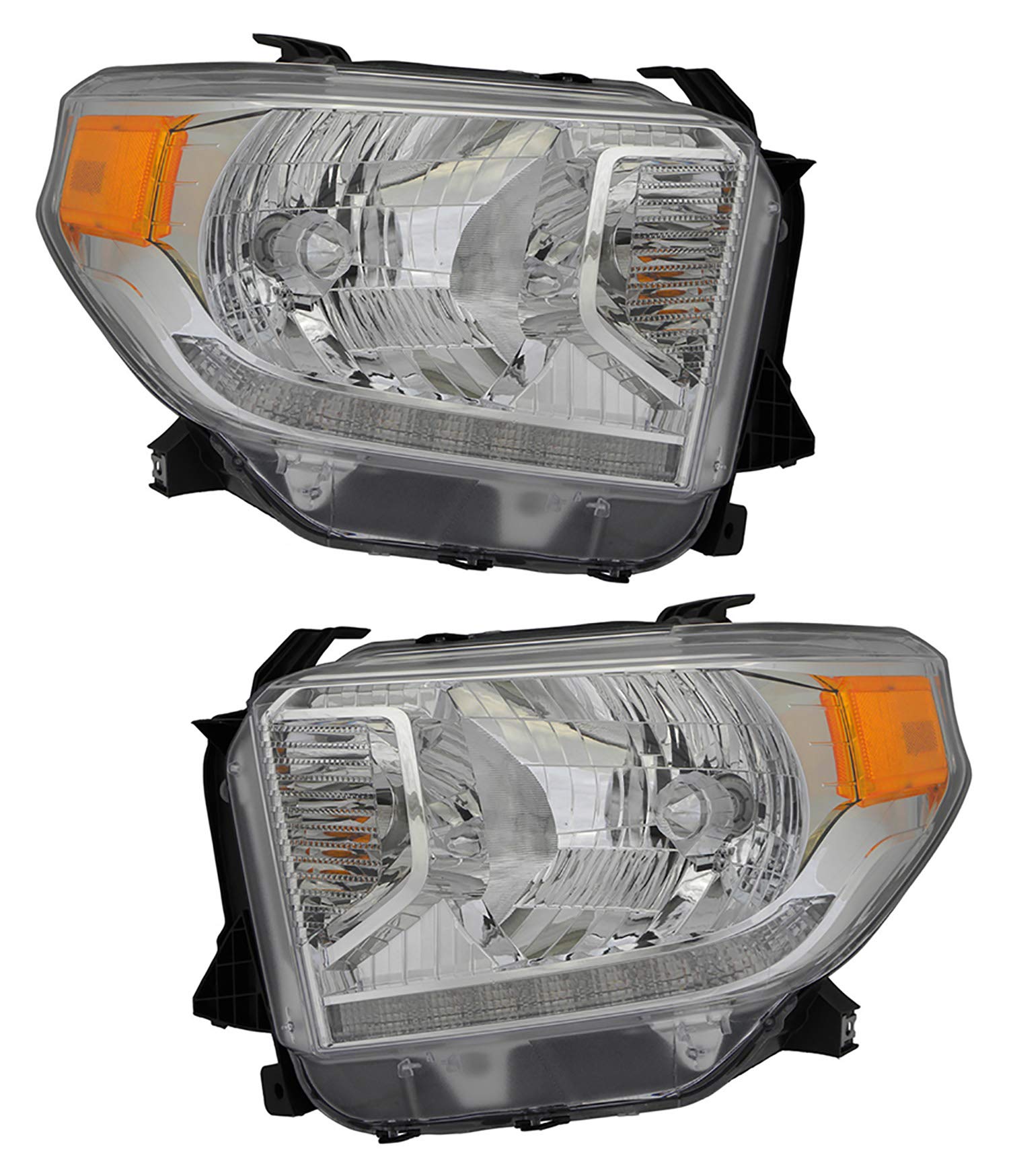 2014-2015 Toyota Tundra Platinum LED Headlights Set - Driver & Passenger Side Replacement Lamps | Durable Bright Lighting for Night Driving & Off-Road Adventures