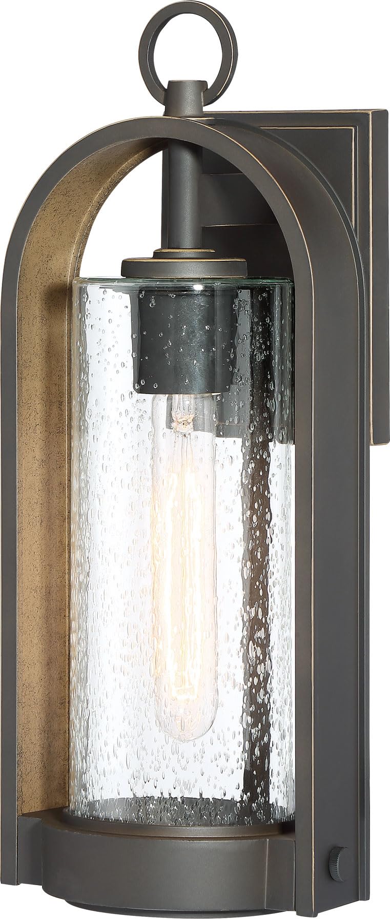 Minka Lavery 72452-143C Kamstra Outdoor Wall Light - 60W Exterior Wall Lantern in Oil Rubbed Bronze - Perfect for Porch, Patio, Garden & Entryway Lighting
