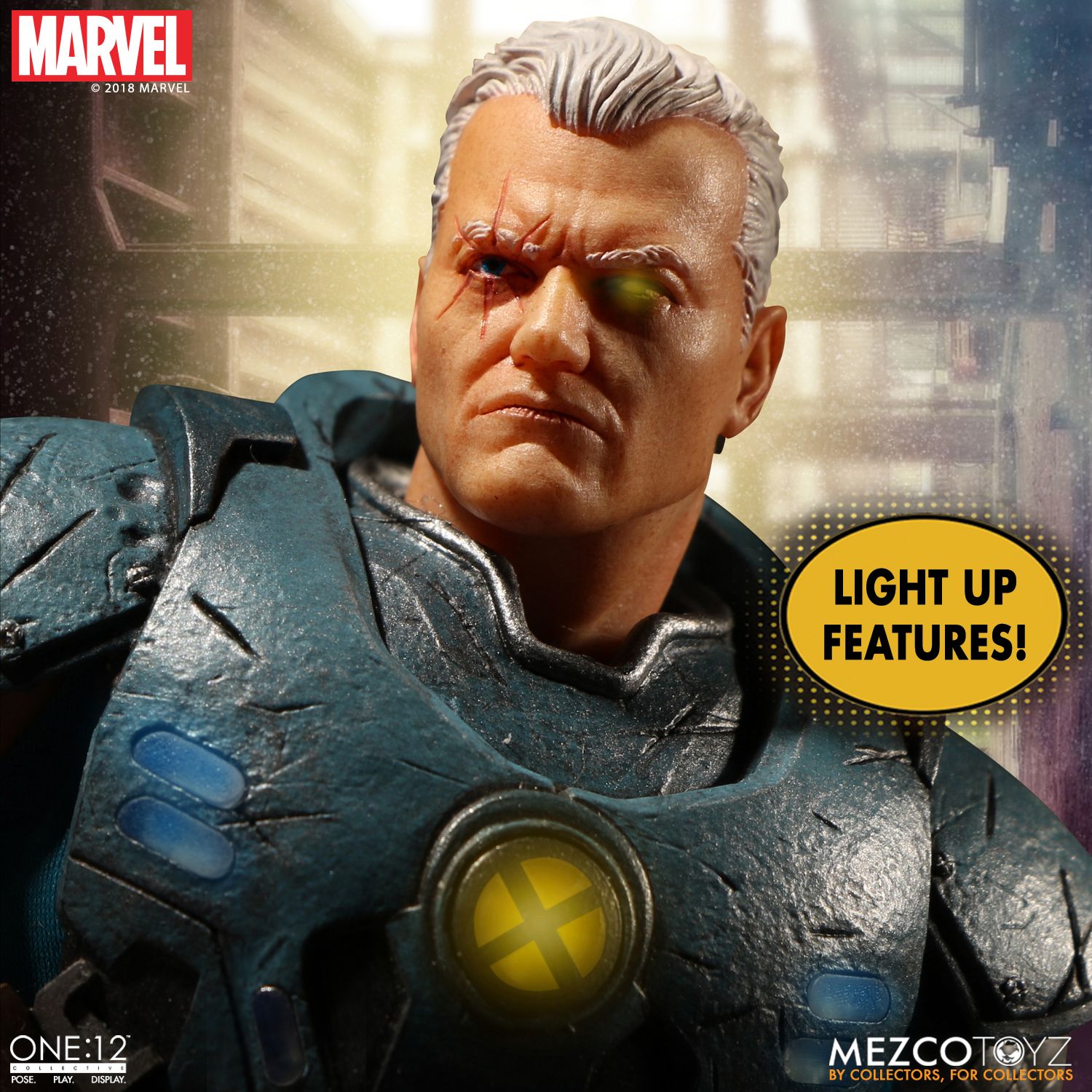 Mezco Toyz One:12 Collective Marvel Comics Cable 1/12 Scale Action Figure - Premium Collectible Toy for Marvel Fans, Gift for Comic Lovers | Display, Photography, Cosplay & Collection