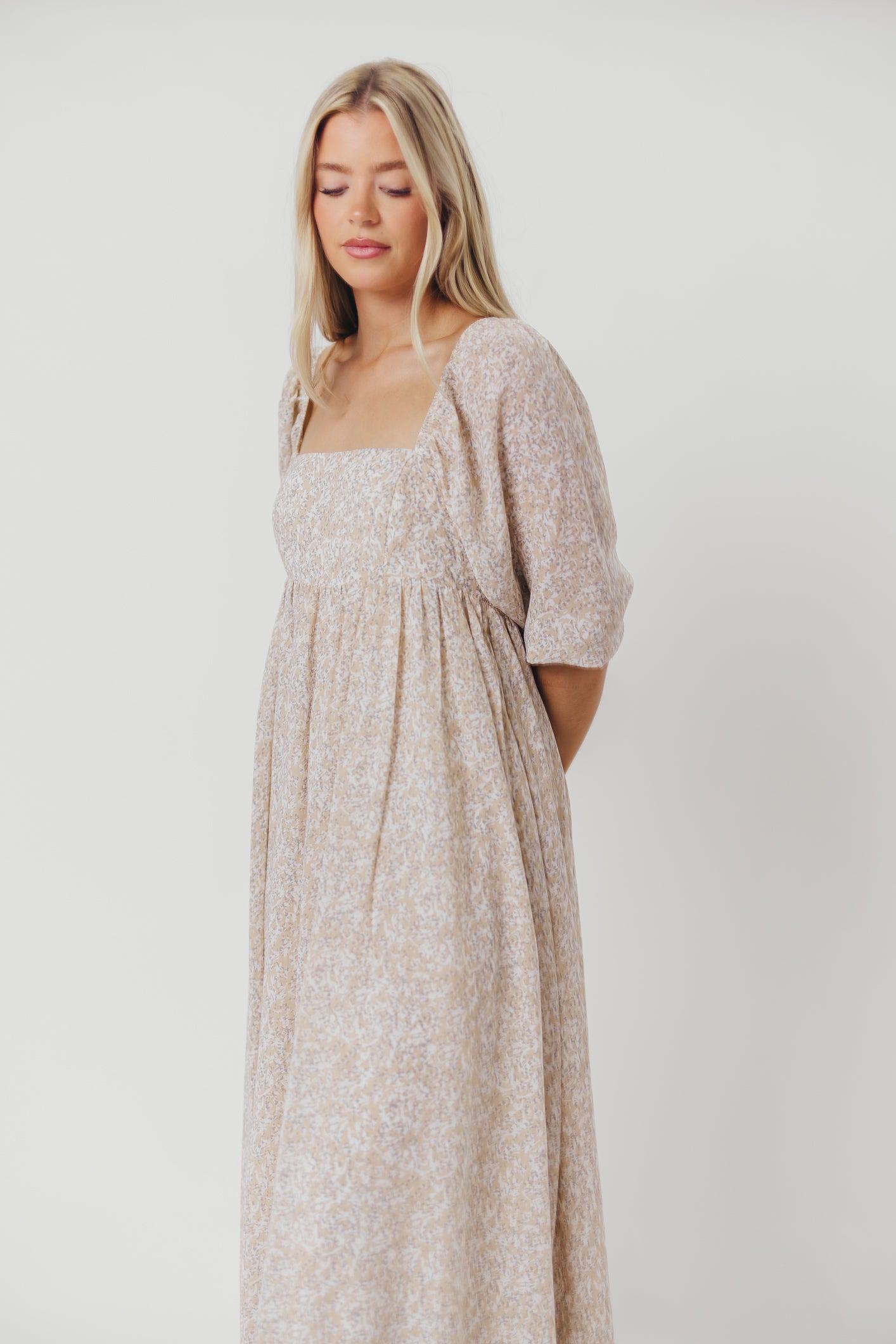 Elegant Mona 'Love Story' Maxi Dress - Bump Friendly & Inclusive Sizing (S-3XL) | Perfect for Maternity, Weddings & Special Occasions