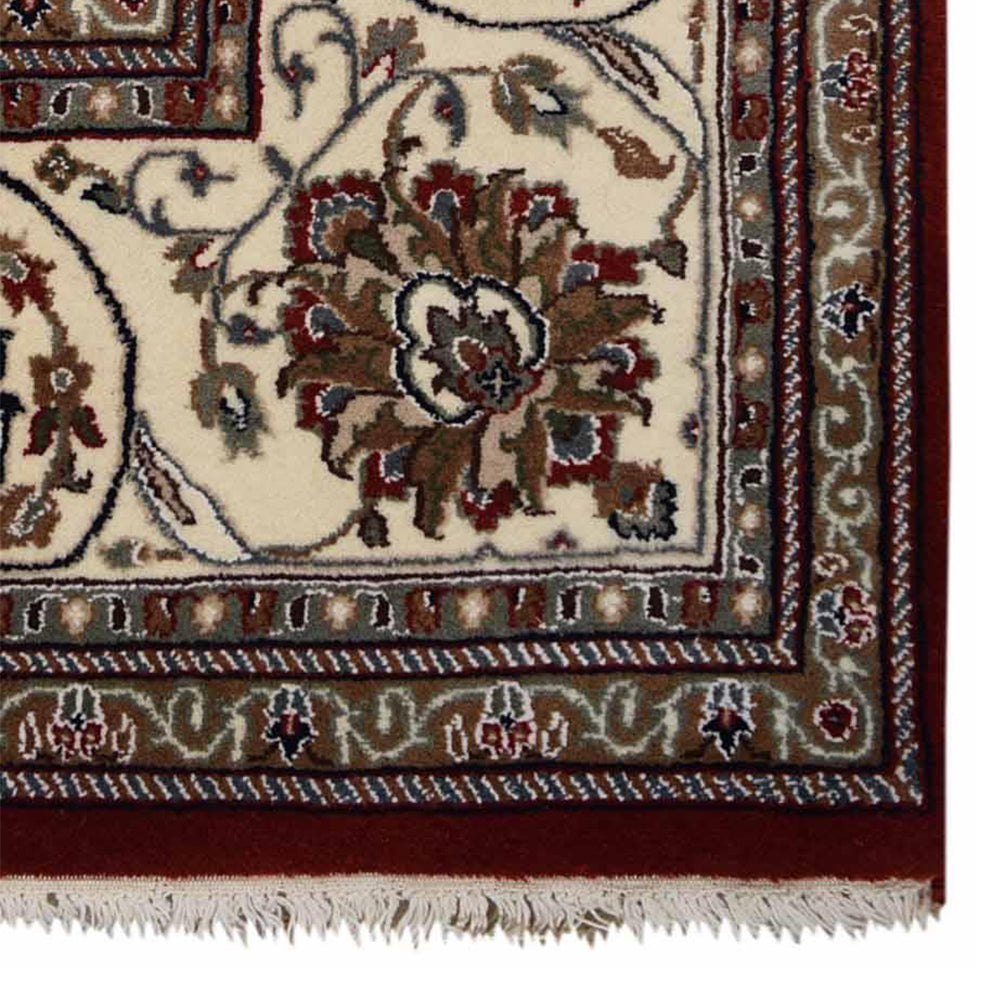 Handmade Isfahan Persian Rug - Premium Hand-Knotted Wool Carpet for Living Room, Bedroom & Dining Area - Traditional Oriental Design for Home Decor