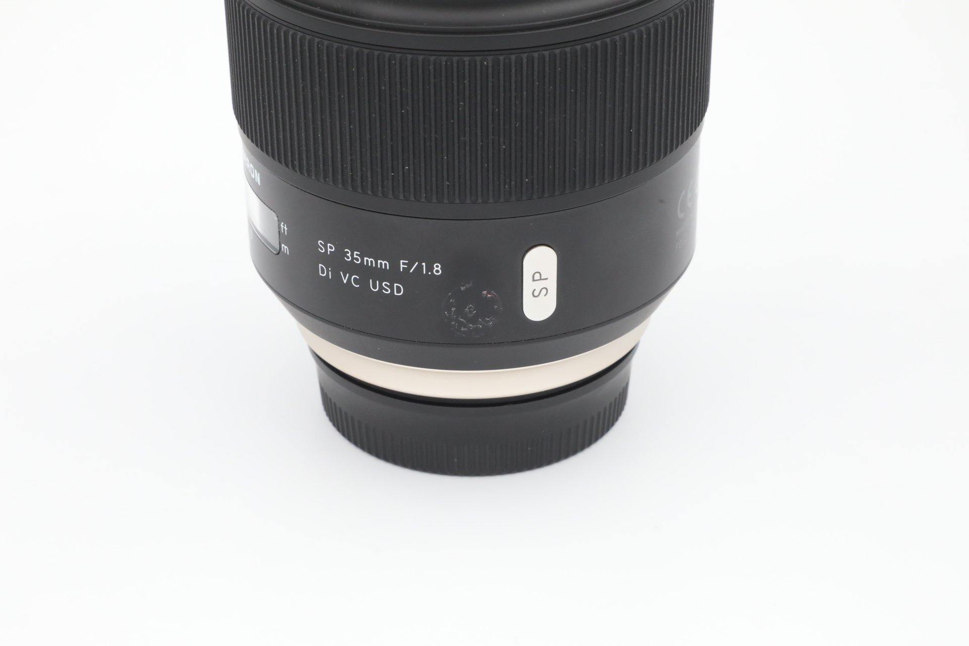 Used Tamron 35mm f/1.8 Di VC USD Lens for Nikon F Mount - Perfect for Portrait, Low Light & Street Photography