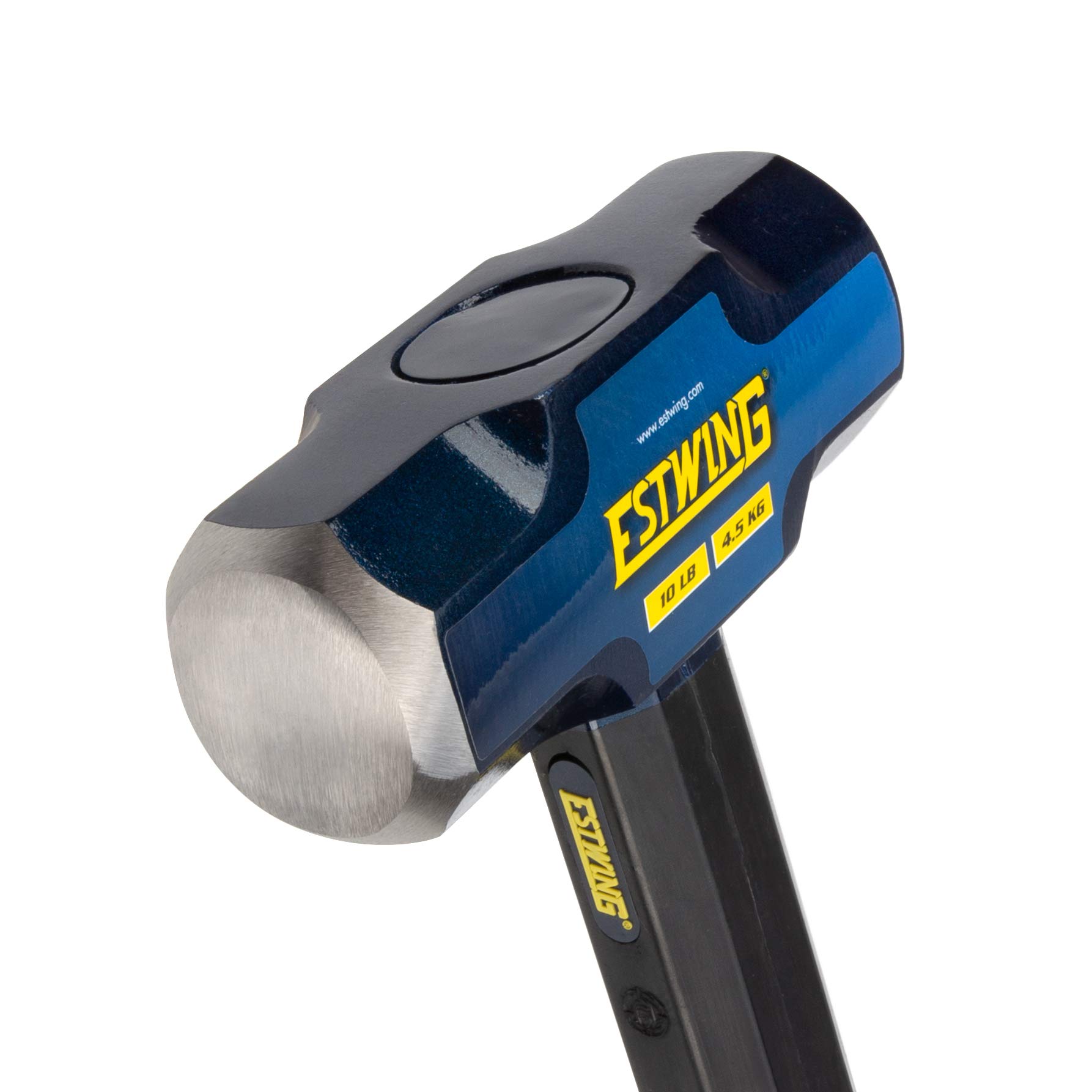 Estwing 10-Pound Hard Face Sledge Hammer - Heavy Duty Demolition & Stake Driving Tool with 50-55 HRC Steel Head, 36-Inch Unbreakable Handle & Vulcanized Rubber Grip - Perfect for Construction, Demolition, and DIY Projects