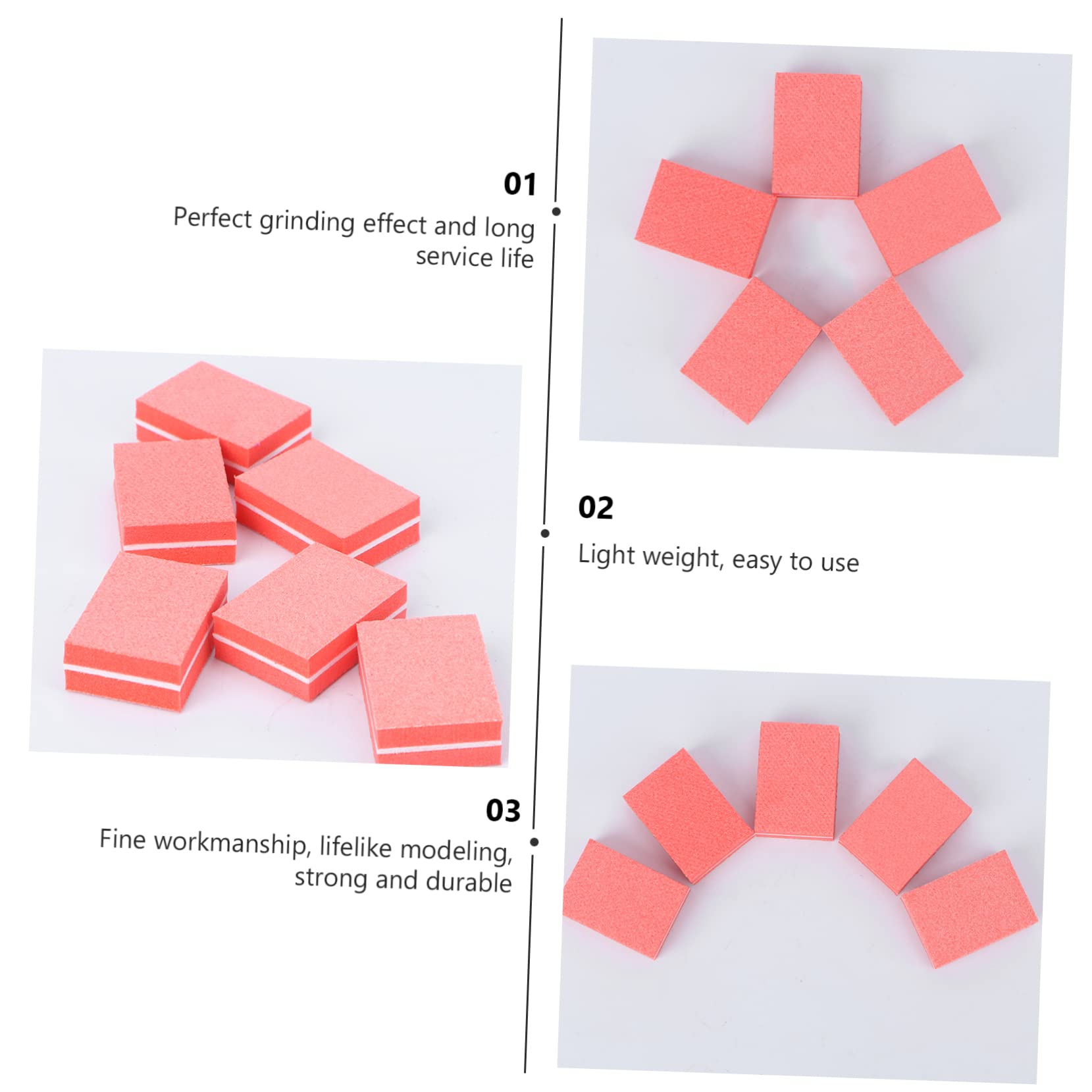 FOMIYES 40pcs Nail File Buffers & Sponge Nail Files - Professional Nail Polish Squares & Repair Tools for Natural & Artificial Nails - Portable Manicure Kit for Home, Salon & Travel Use
