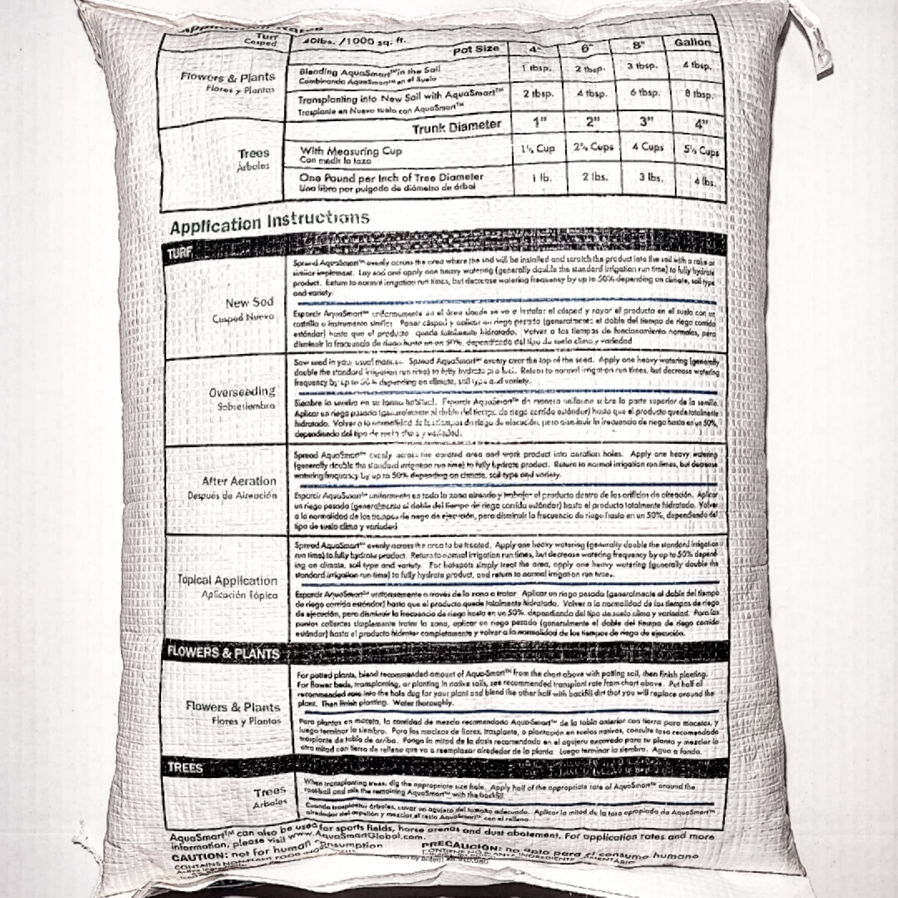 Premium Super Absorbent Natural Biodegradable Water Storing Polymer Crystals - 40lb Bulk for Drought-Resistant Gardening, Landscaping & Agriculture | Soil Moisture Retention, Water Conservation Solution