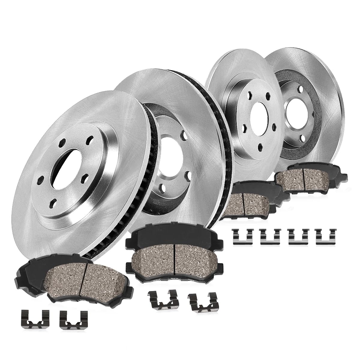 High-Performance Callahan Front & Rear Brake Kit for Dodge Chrysler Neon - Ceramic Brake Pads & Rotors Replacement | Smooth Stopping Power for City Driving & Highway Commutes