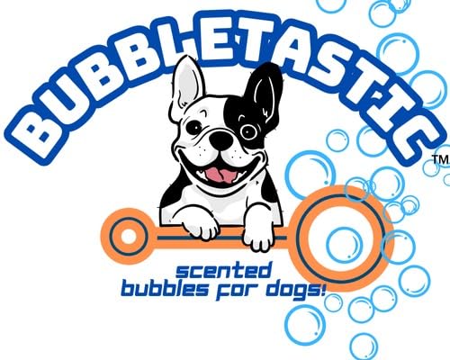 5 Pack Peanut Butter Scented Bubble Solution for Dogs & Kids - Non-Toxic, Tear-Free, Safe Pet & Child Play | Outdoor Fun, Bath Time, Training Reward, Birthday Parties