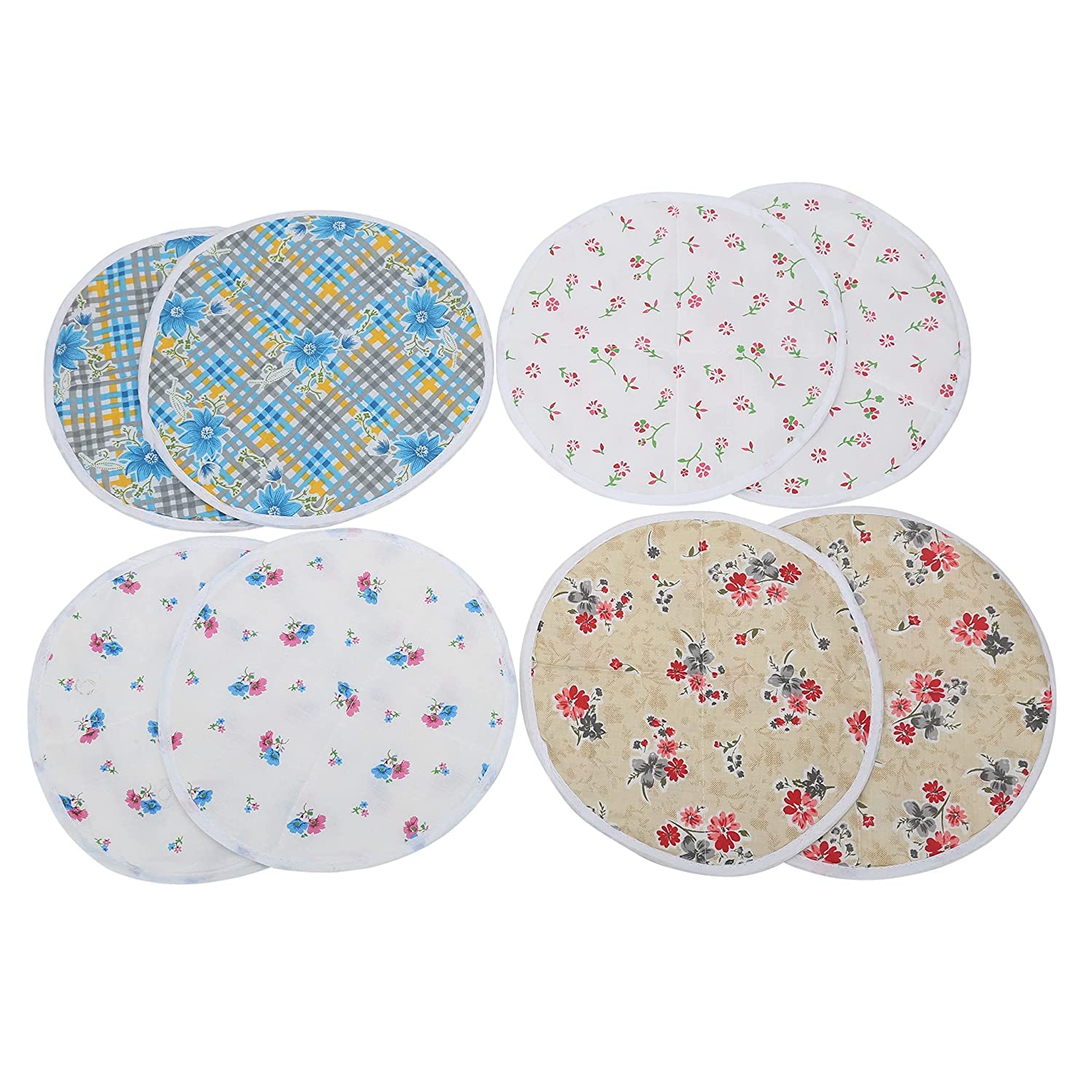 Premium 400 GSM Cotton Round Roti Cloth Wrap - Traditional Chapati Cover & Kitchen Napkin Set (1 Piece, Multicolor) | Perfect for Indian Bread Storage, Picnics & Traditional Cooking