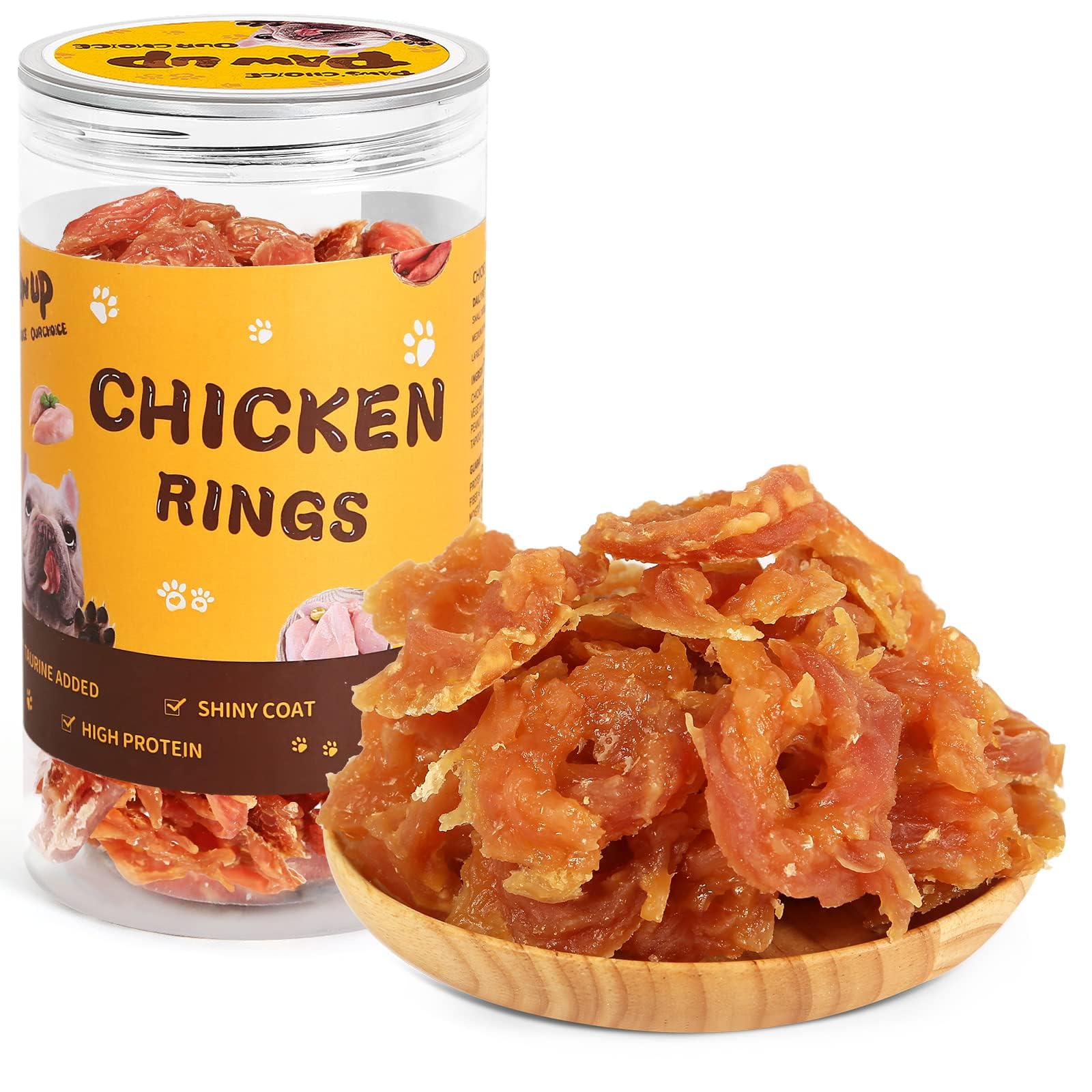Premium Natural Chicken Jerky Dog Treats with Taurine - Healthy Training Snacks for Dogs - 12.5 oz - Perfect for Reward Training & On-the-Go Treats