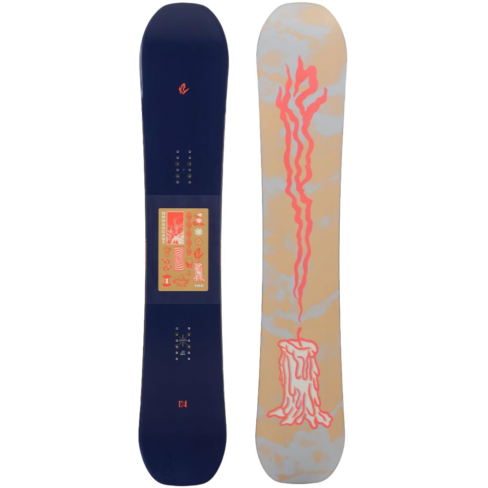 K2 Broadcast Men's Snowboard - All-Mountain Freestyle Snowboard for Men | Perfect for Powder, Park & Freeride | Durable & Lightweight Design for All-Day Riding