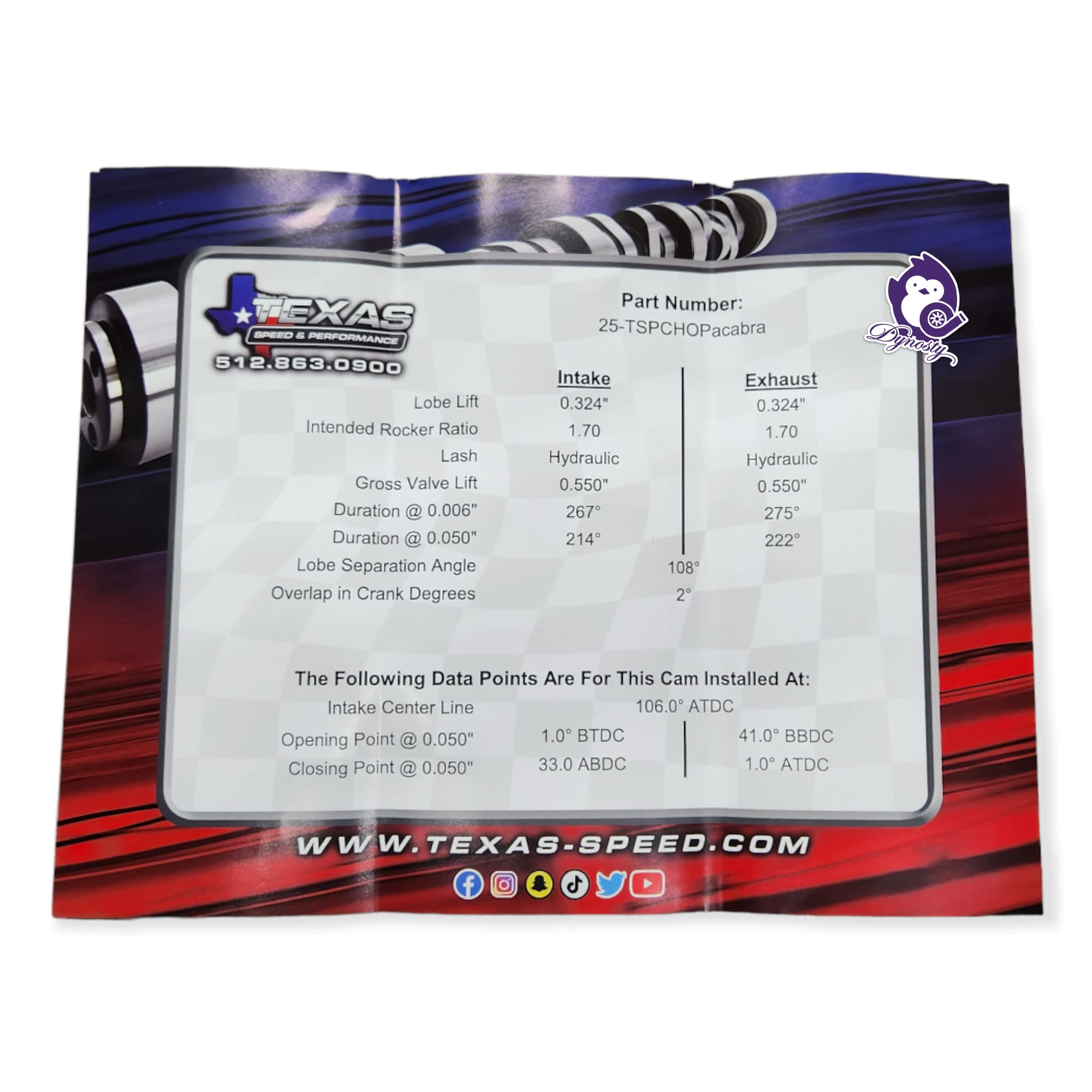 TSP Chopacabra Cam Kit with Springs, Pushrods, Texas Speed Lifters, Trays & Install Kit for LS 4.8L 5.3L 6.0L Engines - High Performance Upgrade for Chevy, GMC Trucks & Muscle Cars