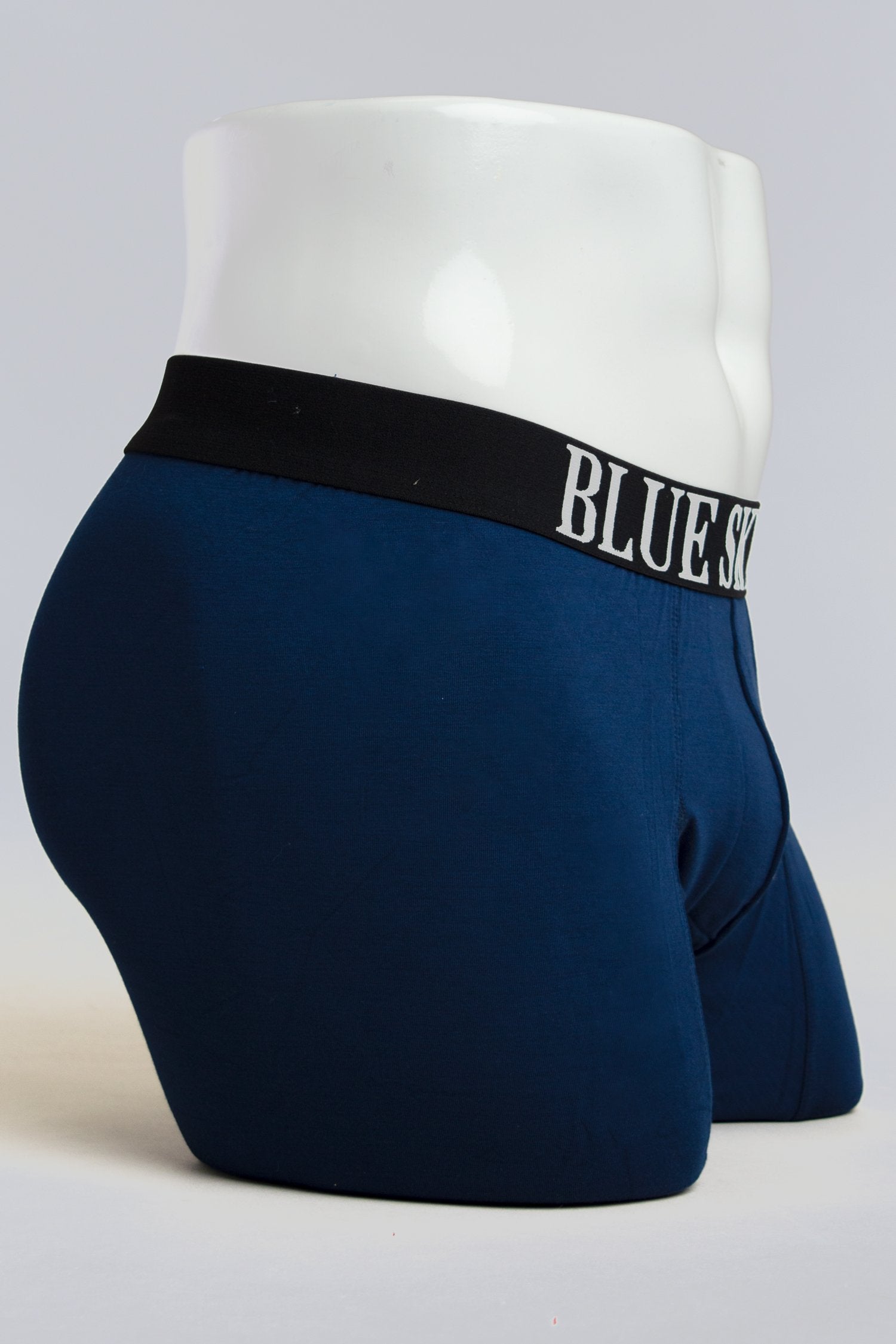 Premium Men's Boxer Briefs 2.0 - Soft Bamboo Fabric, Breathable & Moisture-Wicking, Indigo Blue - Perfect for Everyday Comfort, Workout & Travel