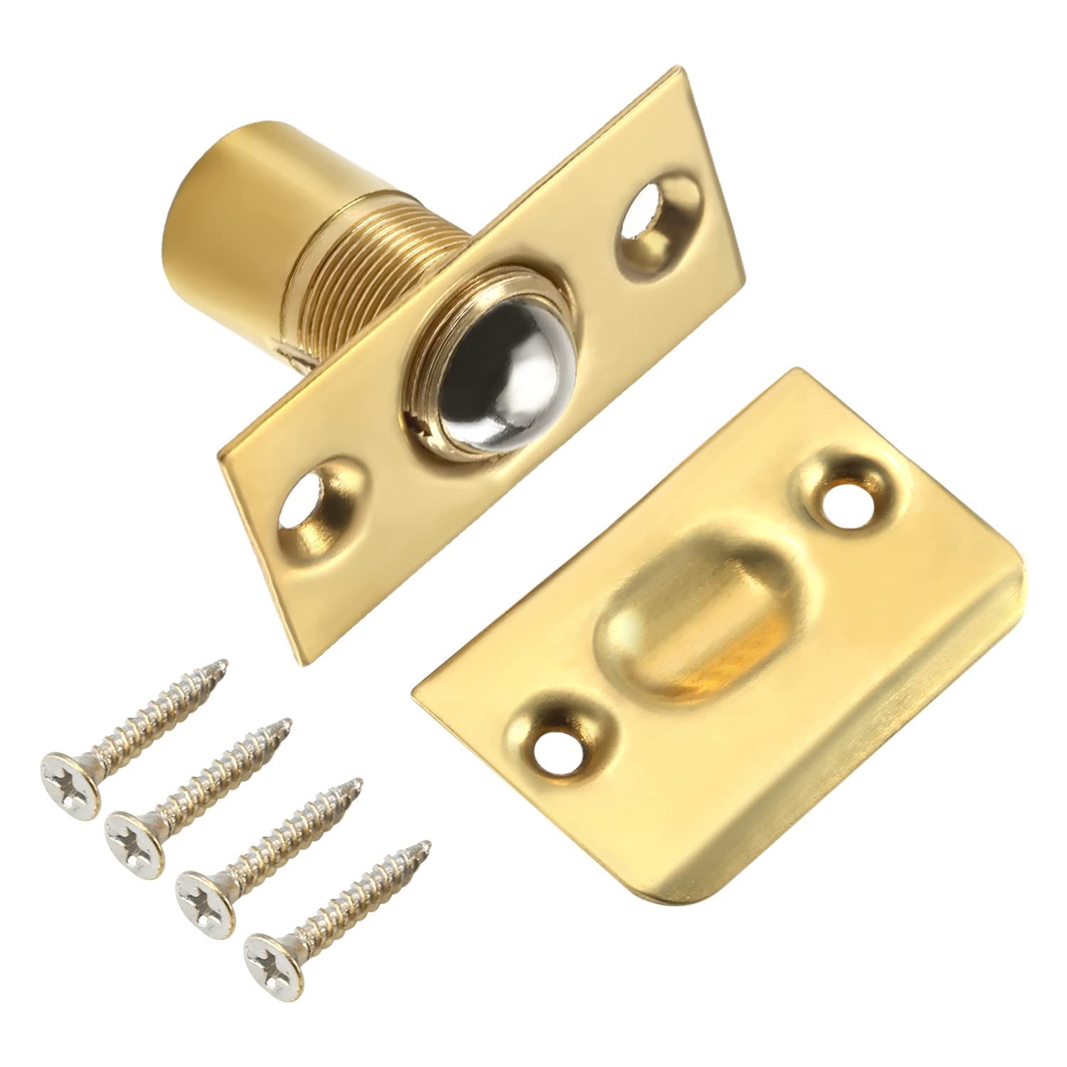 Stainless Steel Adjustable Ball Catch Hardware with Strike Plate - 2.13