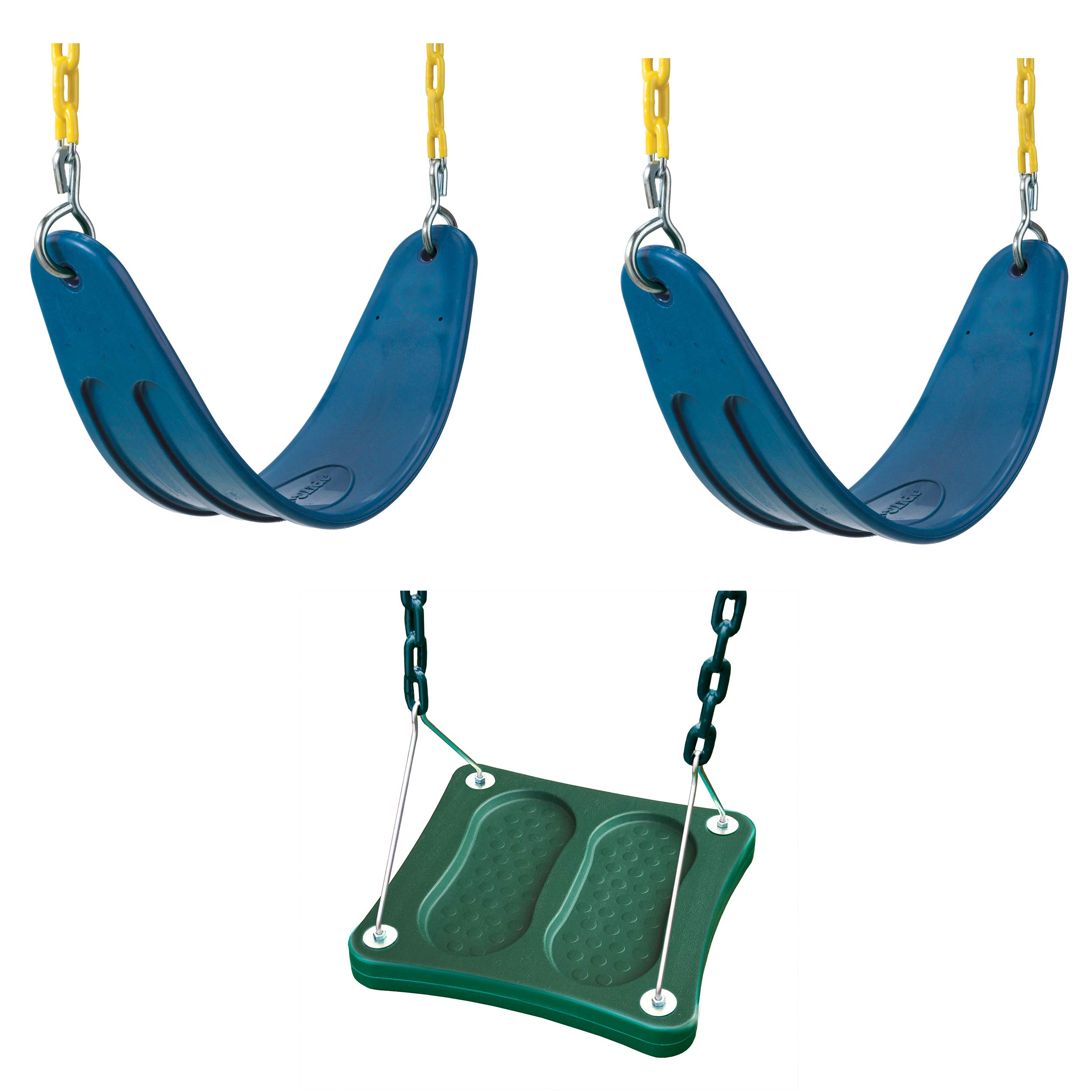 Heavy Duty Blue Swing Seats with Stand-Up Swing - WS 5111 Swing Set Refresher Bundle for Kids Outdoor Play | Perfect for Backyards, Parks & Playgrounds