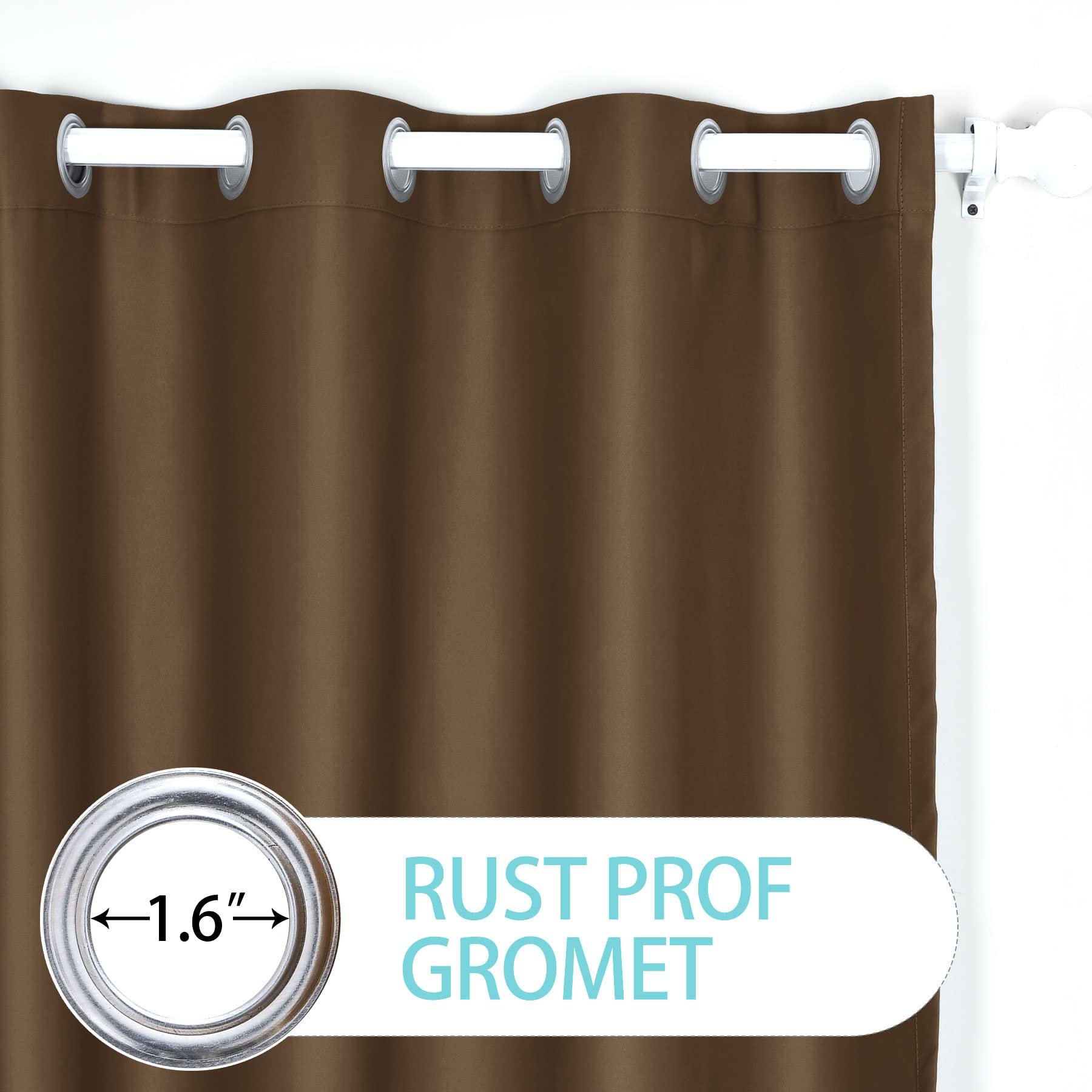 Macochico Extra Long Waterproof Outdoor Curtains - 200