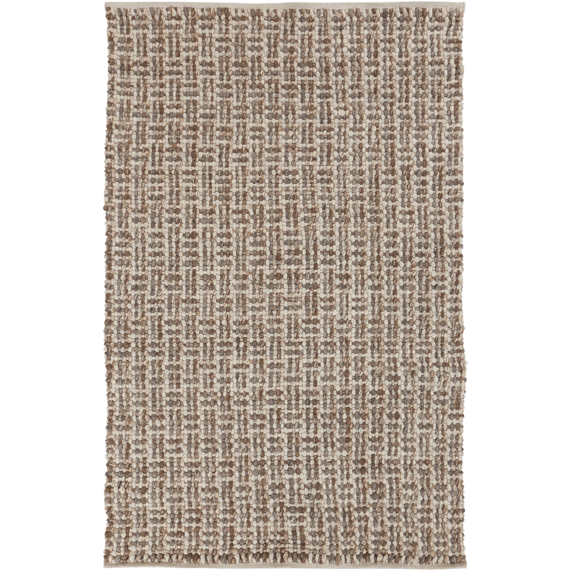 Bagua Area Rug 8x11 Feet - Modern Brown Oriental Design for Living Room, Bedroom & Office Decor