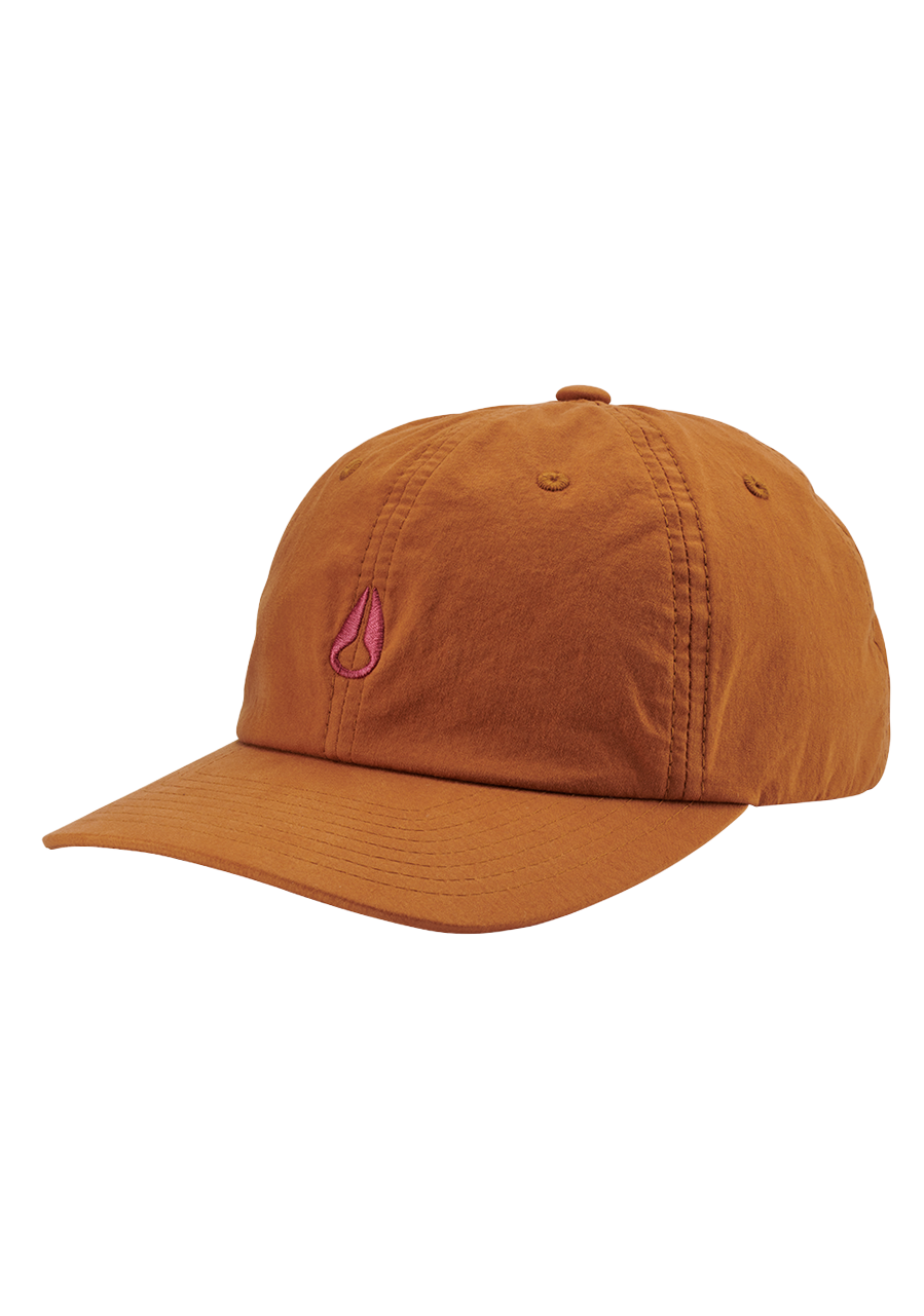 Stylish Agent Strapback Hat in Brown & Orchid - Perfect for Outdoor Adventures, Casual Wear & Fashion Statements