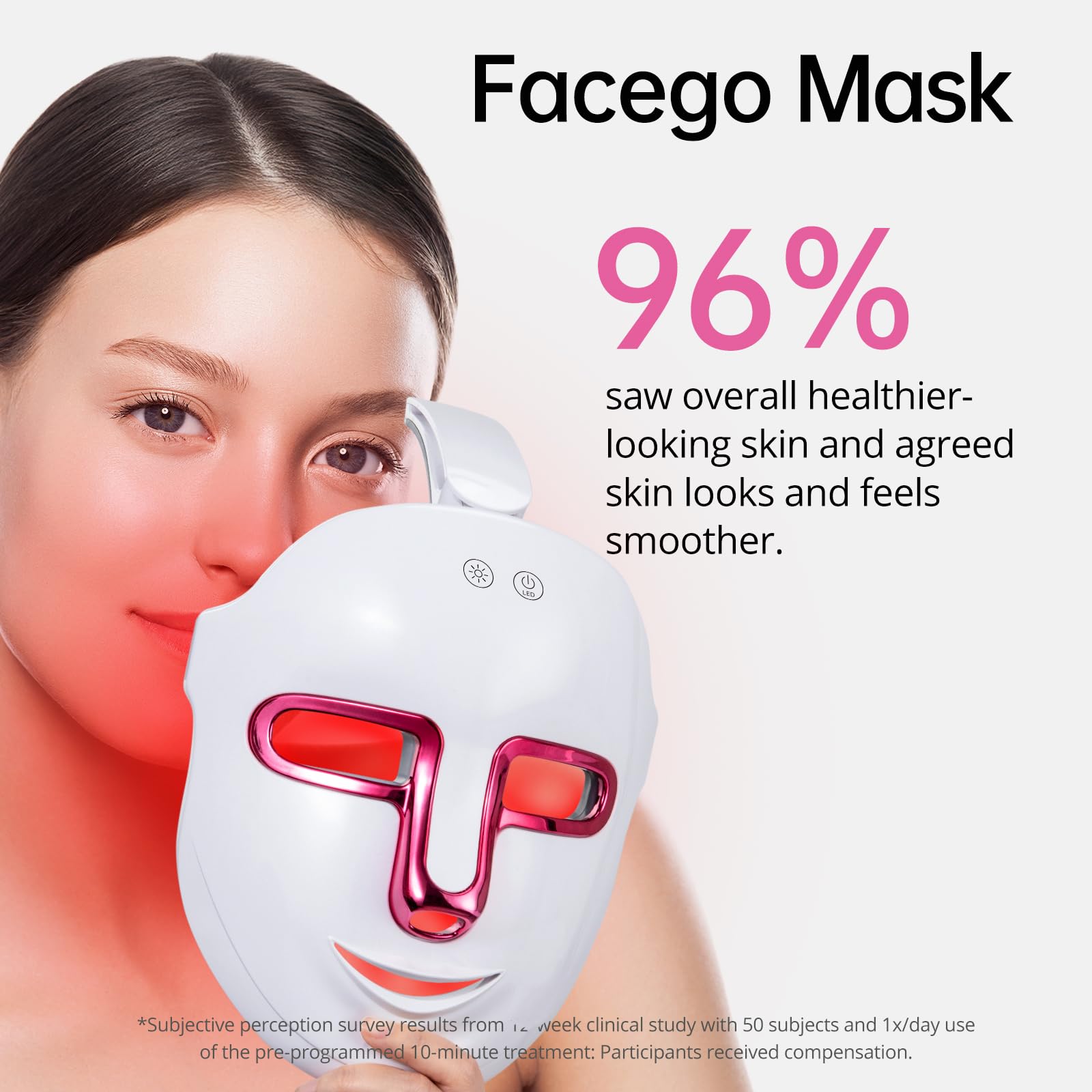7-Color LED Red Light Therapy Mask for Face - Anti-Aging & Skin Rejuvenation Treatment with Hot Compress Function | At-Home Facial Care Device for Wrinkles, Acne & Glowing Skin (P04 Pro Model) - Perfect for Daily Skincare Routine & Spa Treatments