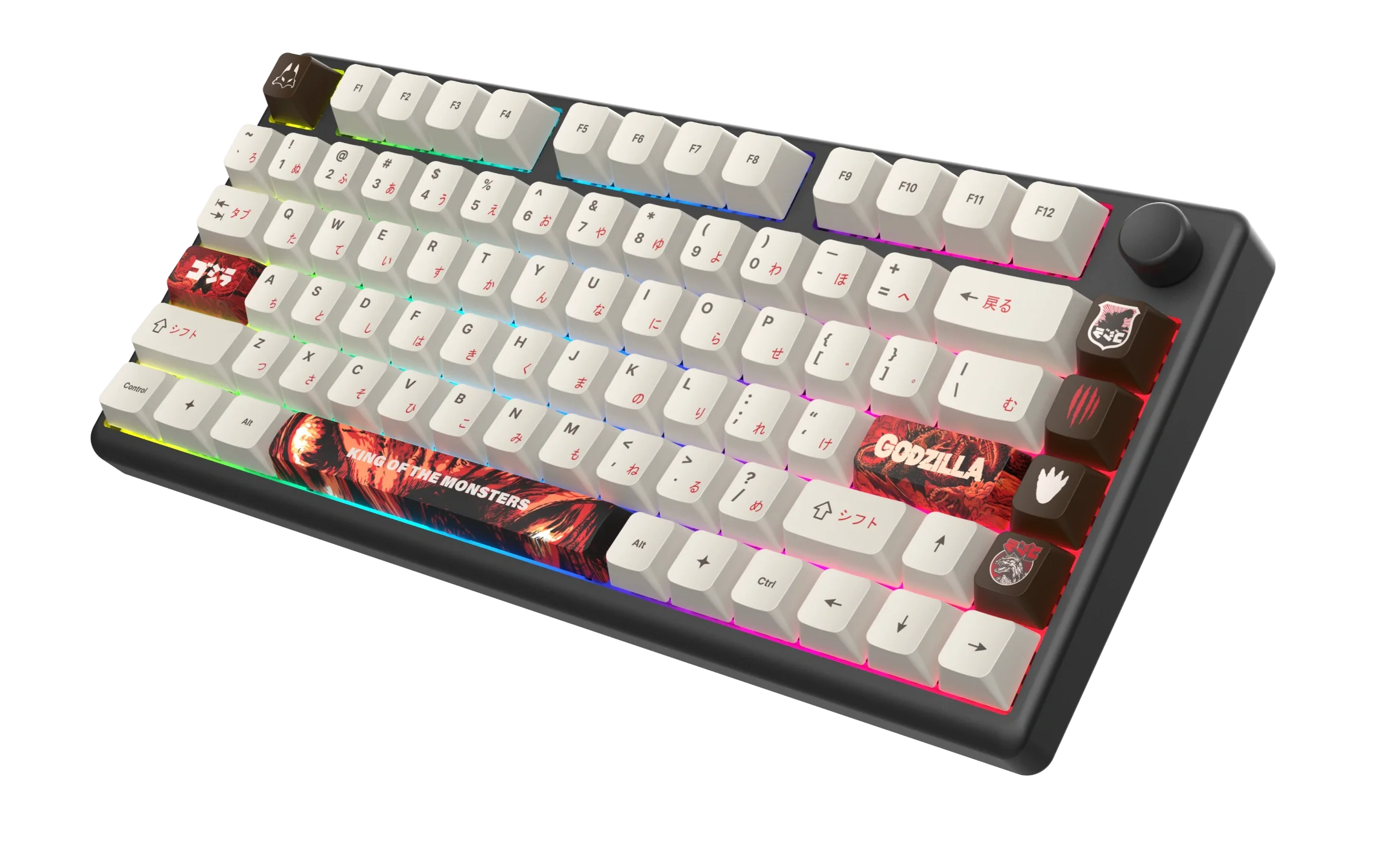 Arbiter Studio KITSUNE Polar 75 PRO Mechanical Keyboard - Godzilla Limited Edition Collection | Custom RGB Gaming Keyboard for PC & Mac | Perfect for Gaming, Typing & Office Work