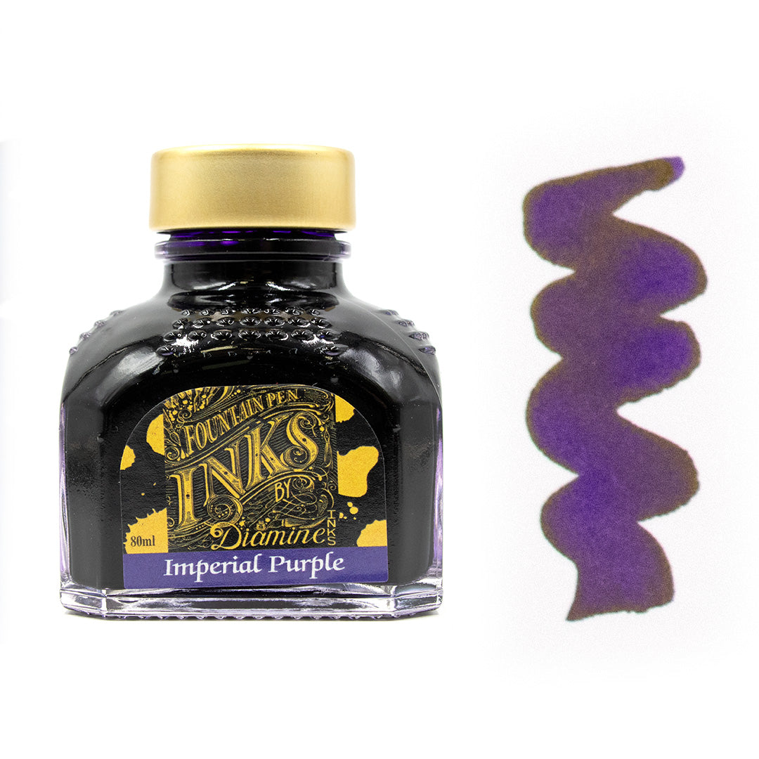 Premium Diamine Ink Bottle 80ml - Vibrant Fountain Pen Ink for Calligraphy, Journaling & Artistic Writing - Smooth Flow & Rich Colors
