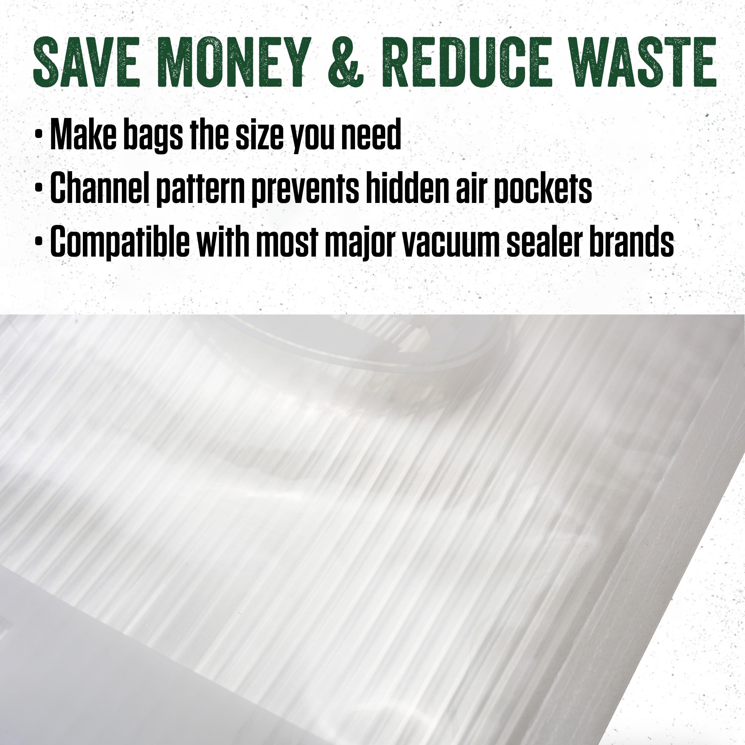 LEM MaxVac Vacuum Bag Roll - 2 Pack of 11