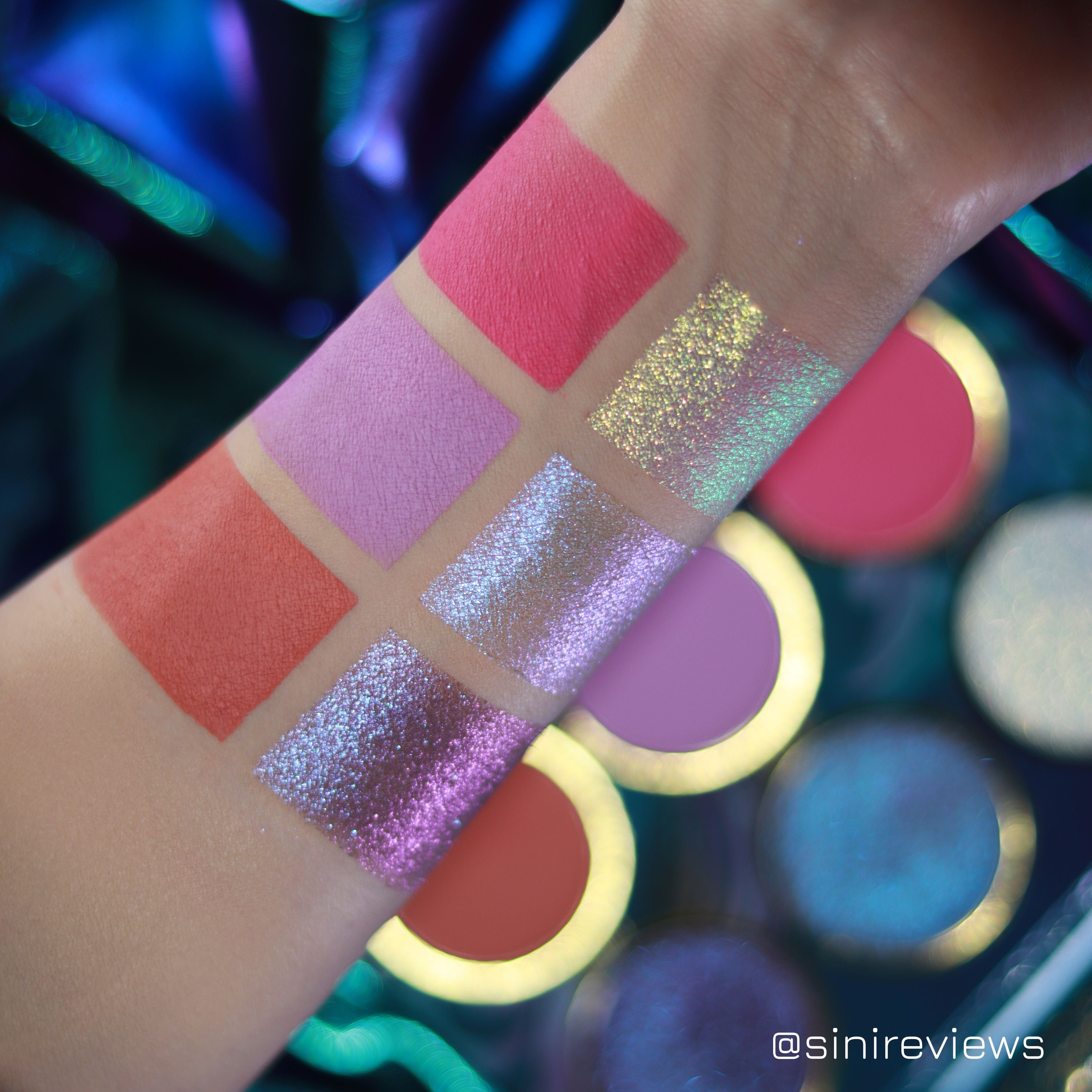 Mermaid Magic Face Palette - Highlighter & Blush Makeup Set for Glowing Skin | Perfect for Parties, Date Nights & Special Occasions