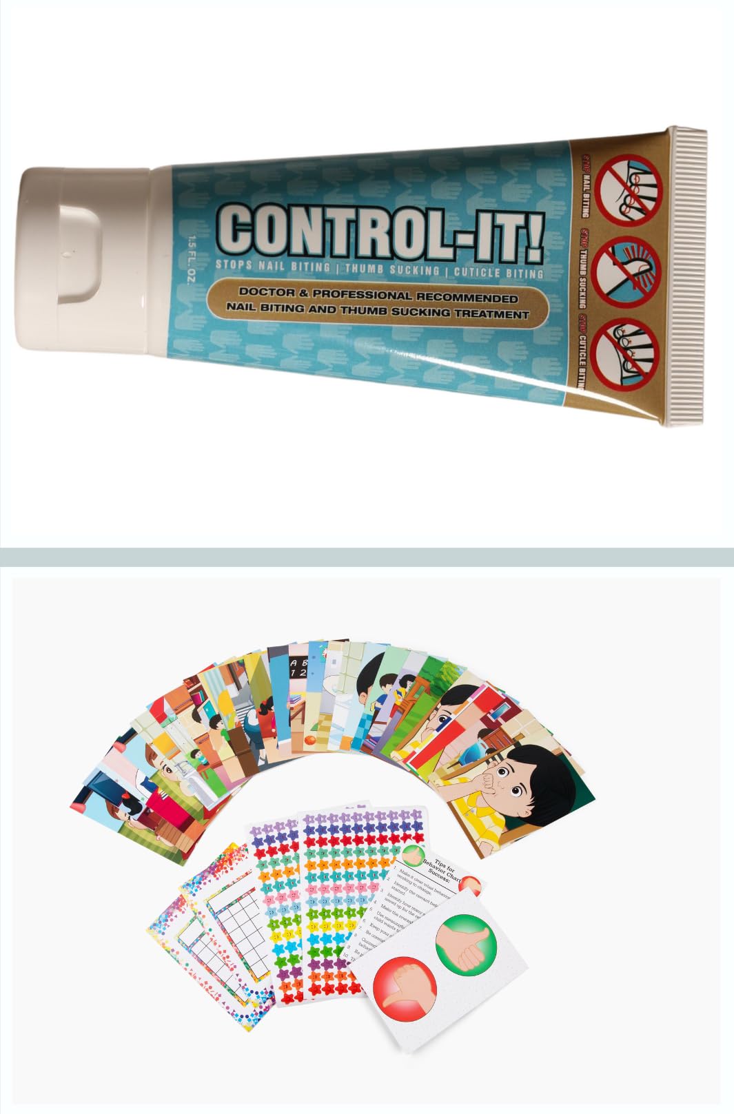 100% Natural Bitter Nail Biting & Thumb Sucking Deterrent for Kids & Adults | Safe, Gentle Formula for Skin & Teeth | Effective Habit Breaker in 21 Days | Perfect for Home, School & Travel Use
