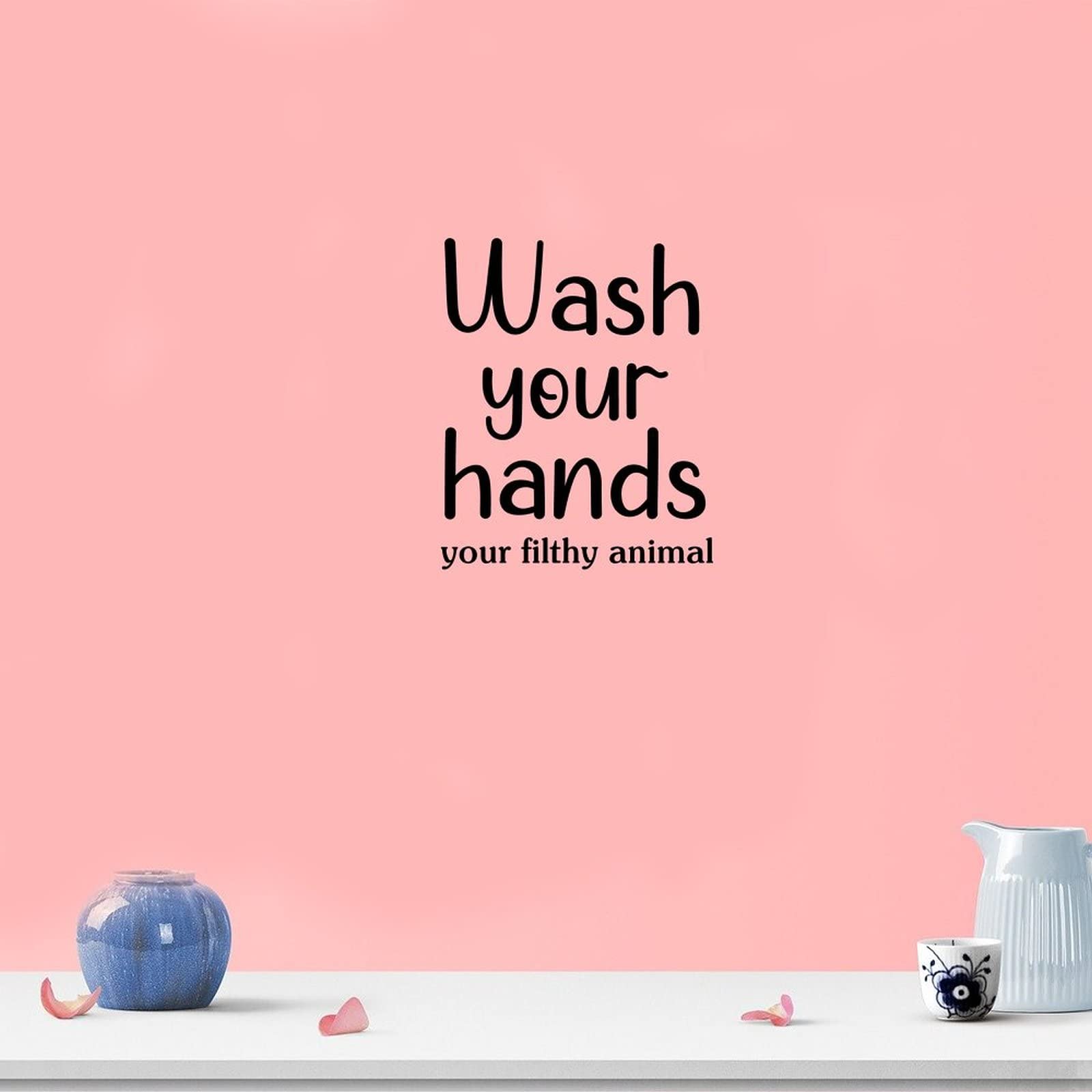 Funny Bathroom Wall Decal - Would Poop Here Again - Peel & Stick Vinyl Sticker for Kitchen, Nursery & Laundry Decor