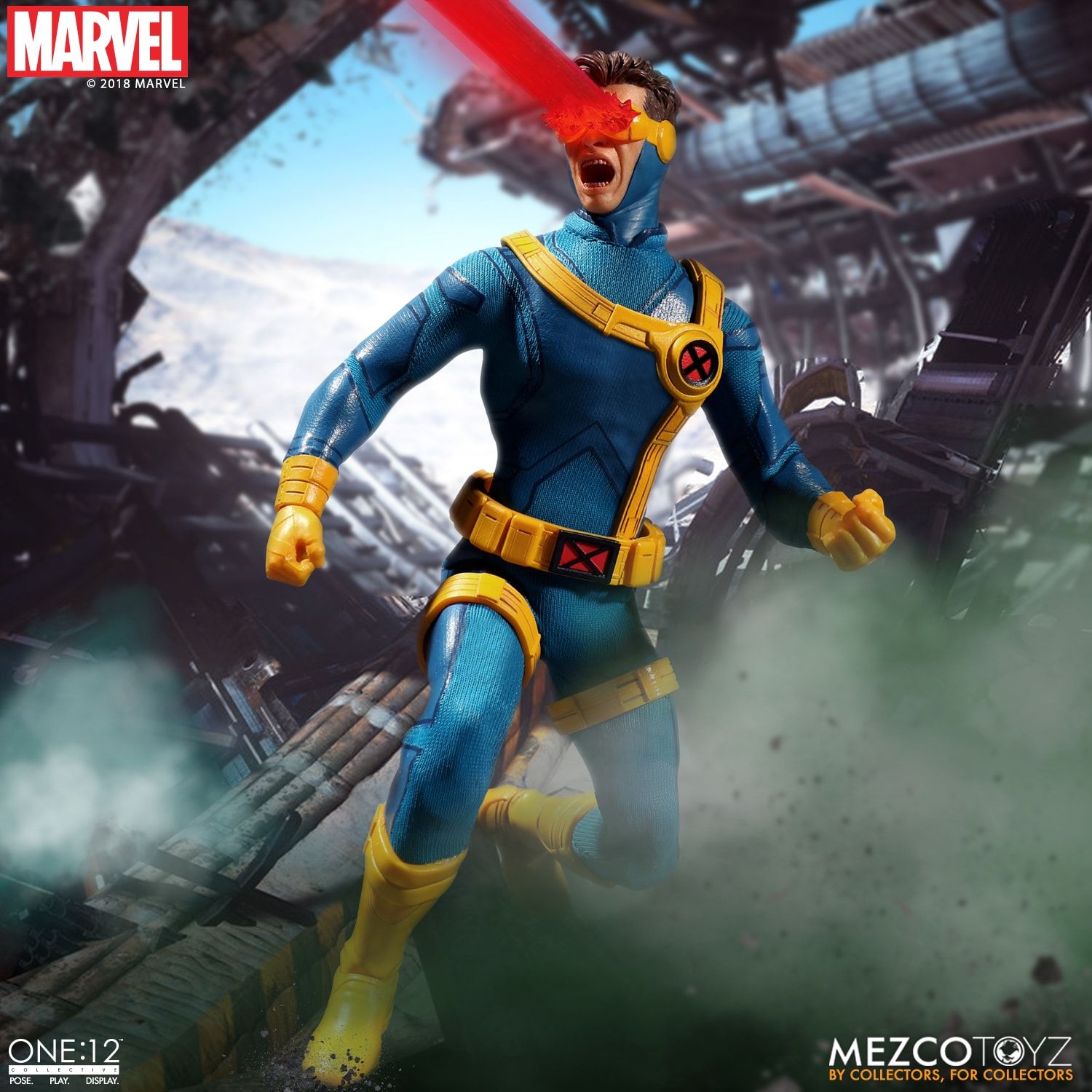 Mezco Toyz One:12 Collective Marvel Comics X-Men Cyclops 1/12 Scale Action Figure - Premium Collectible for Display & Marvel Fans