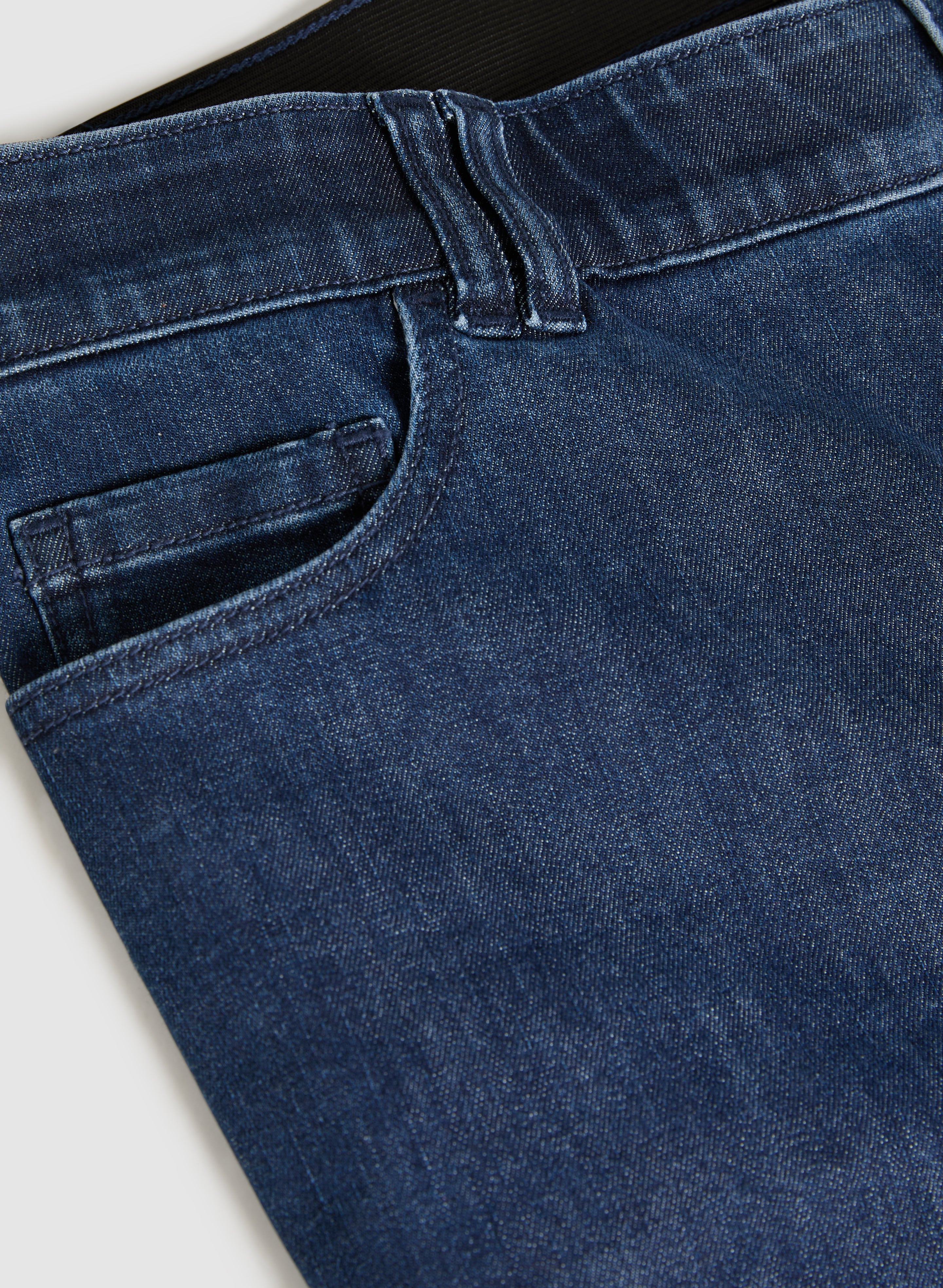 Flare Leg Jeans for Women - Dark Blue High Waisted Vintage Denim Pants | Perfect for Casual Outfits, Retro Style & Everyday Wear
