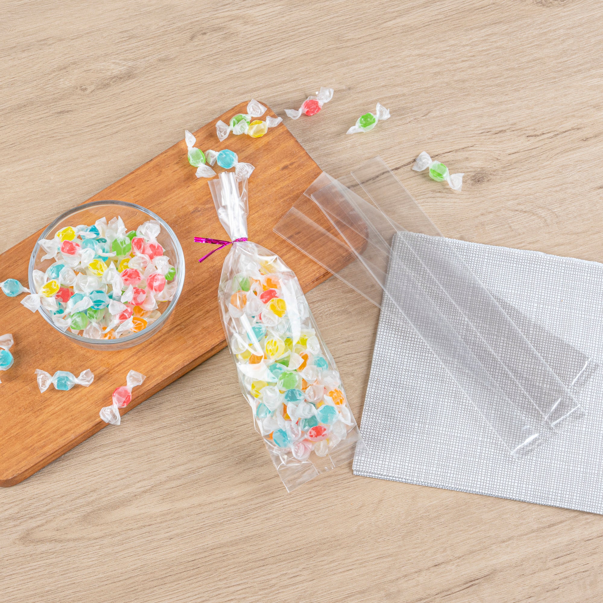 Clear Plastic Gusset Bags - High Clarity, Heat Sealable, 2.5
