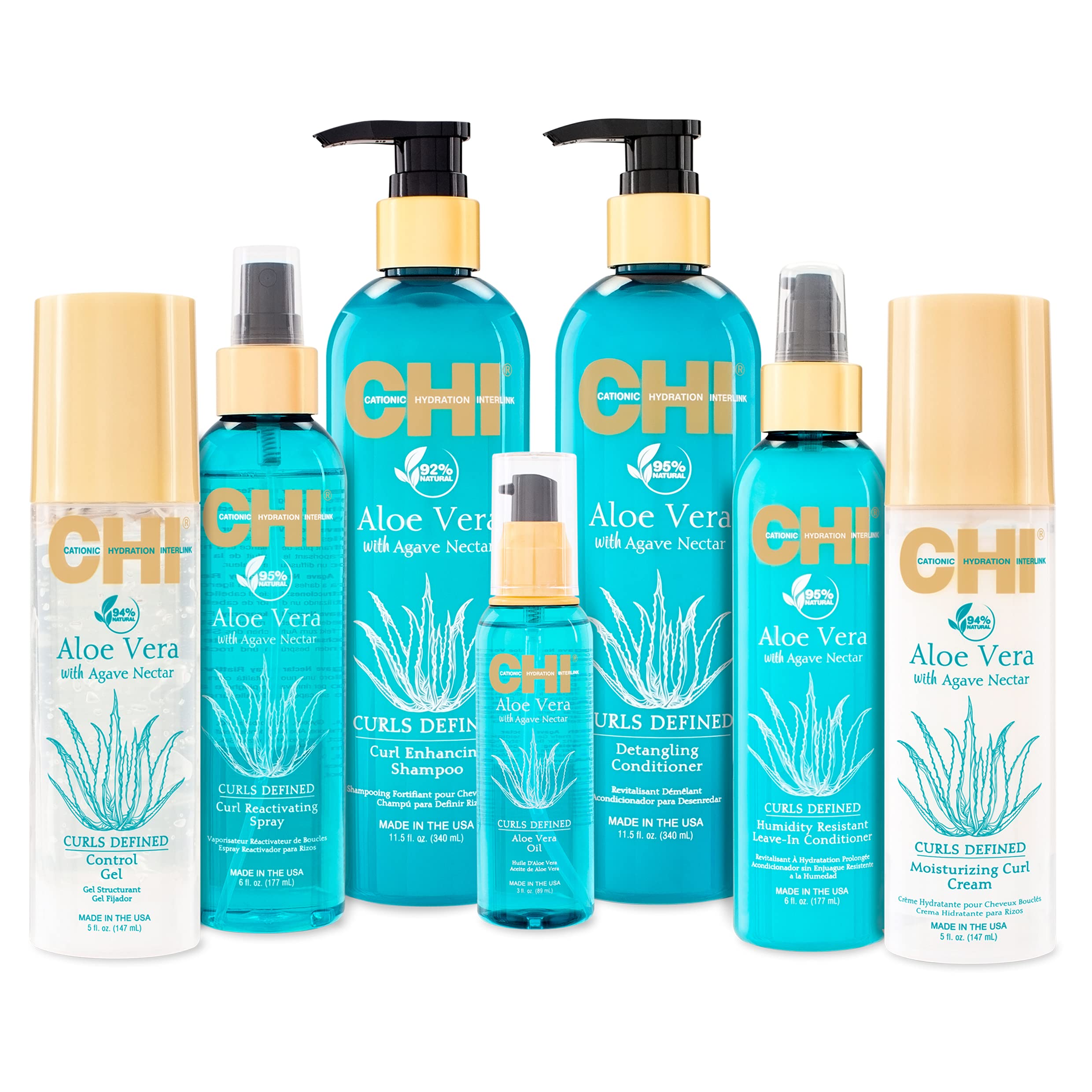 CHI Aloe Vera Detangling Conditioner for Smooth & Frizz-Free Hair - 11.5 oz (Pack of 2) - Perfect for Dry, Damaged & Curly Hair at Home or Salon Use