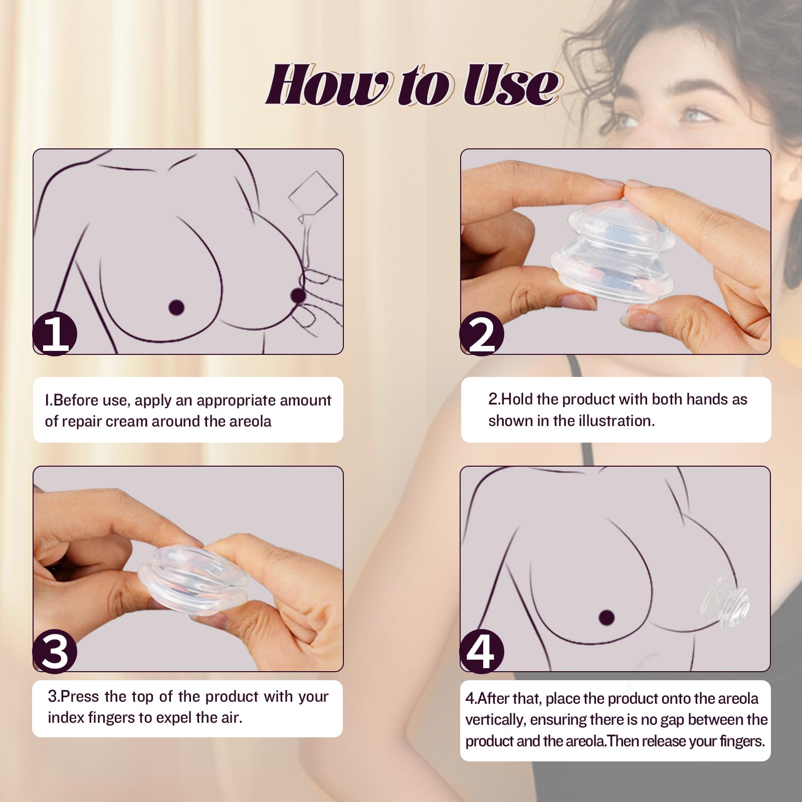 Transparent Silicone Nipple Suckers & Clamps - BDSM Sex Toys for Women & Couples, Pleasure Enhancement & Nipple Stimulation Device by Healexcer - Perfect for Sensual Play, Adult Intimacy & Spicing Up Your Sex Life
